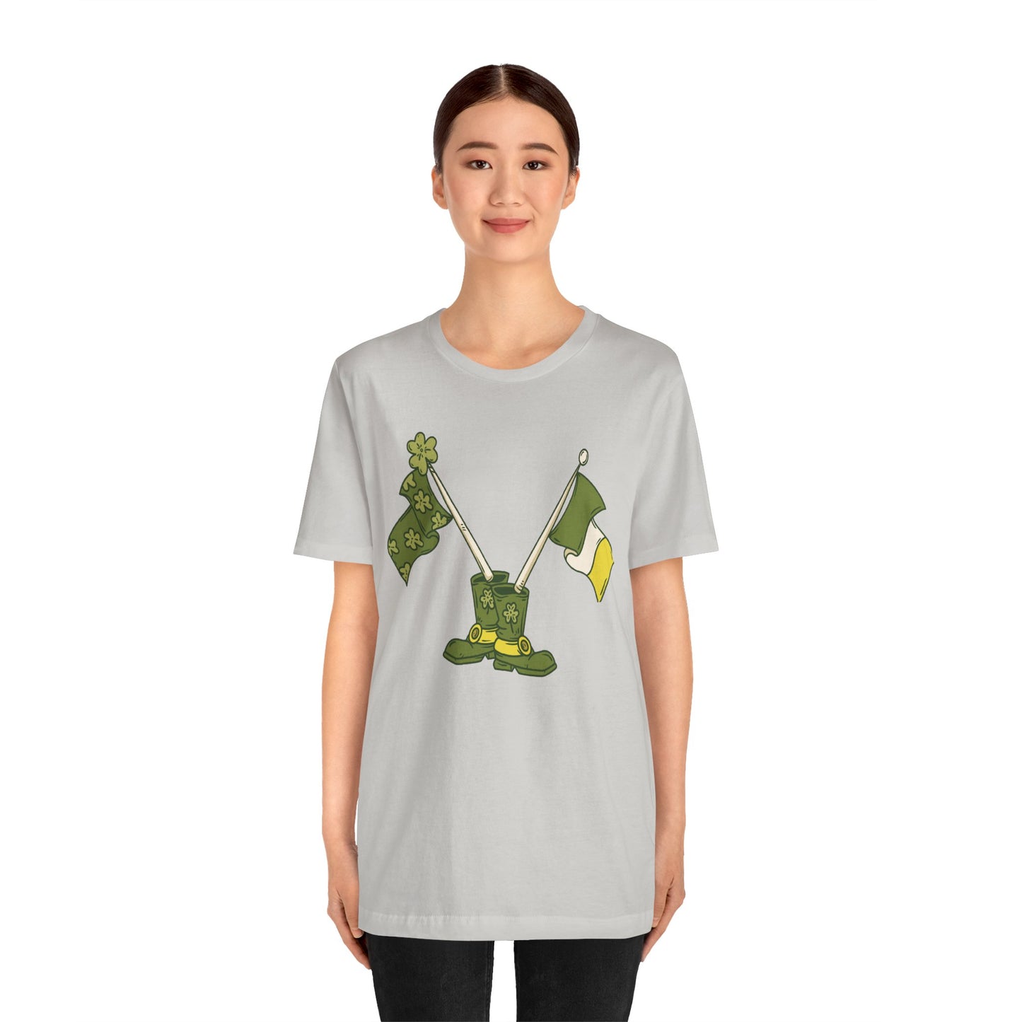 Unisex Cotton Tee Shirt with Lucky Prints