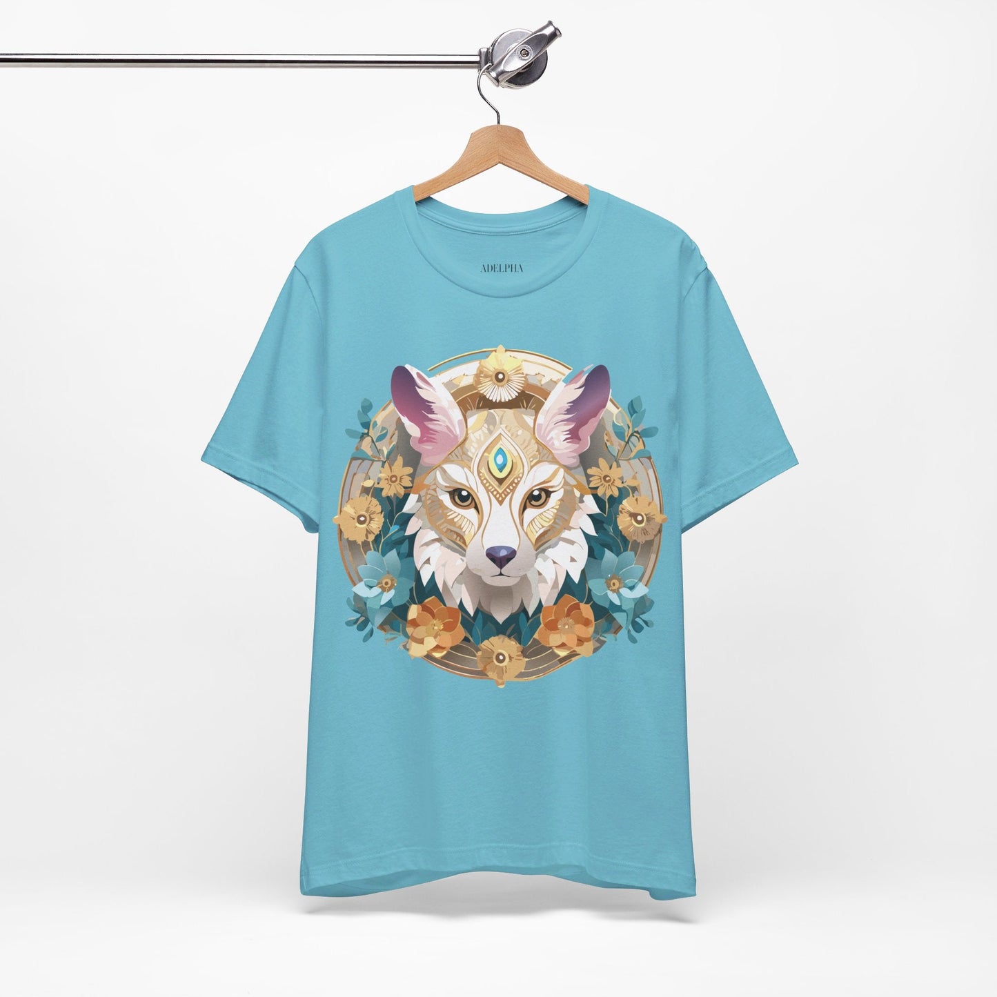Medallion Graphic Unisex 100 Cotton Vintage Animal Medal Artwork Tee 84