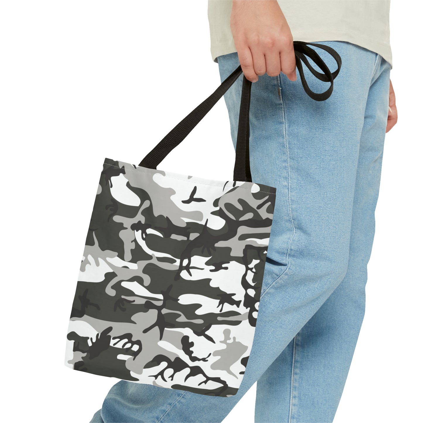 Canvas Bag with Abstract Prints