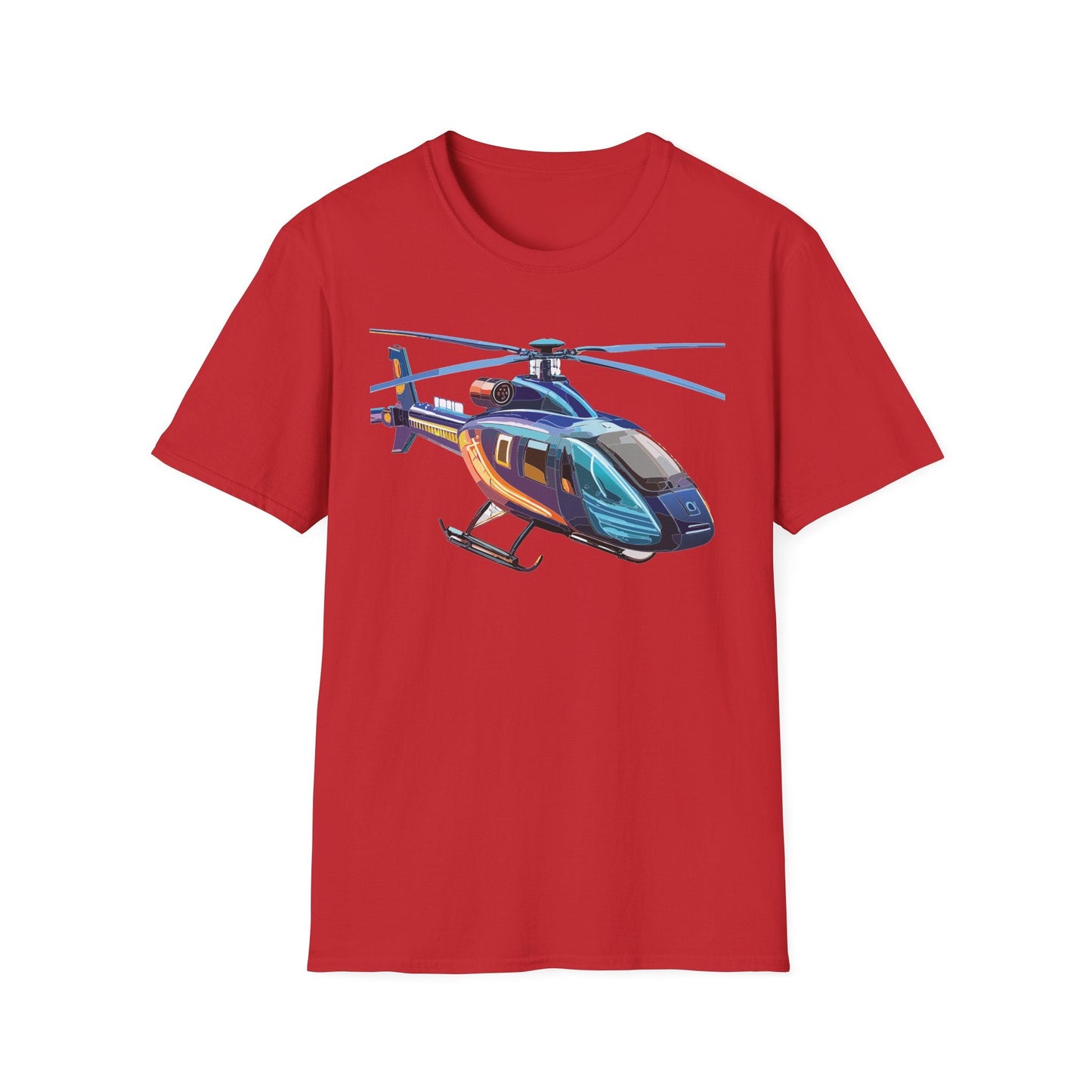 Chopper Helicopter Shirt Unisex T Shirt Softstyle 100 Percent Cotton Comfort Wear