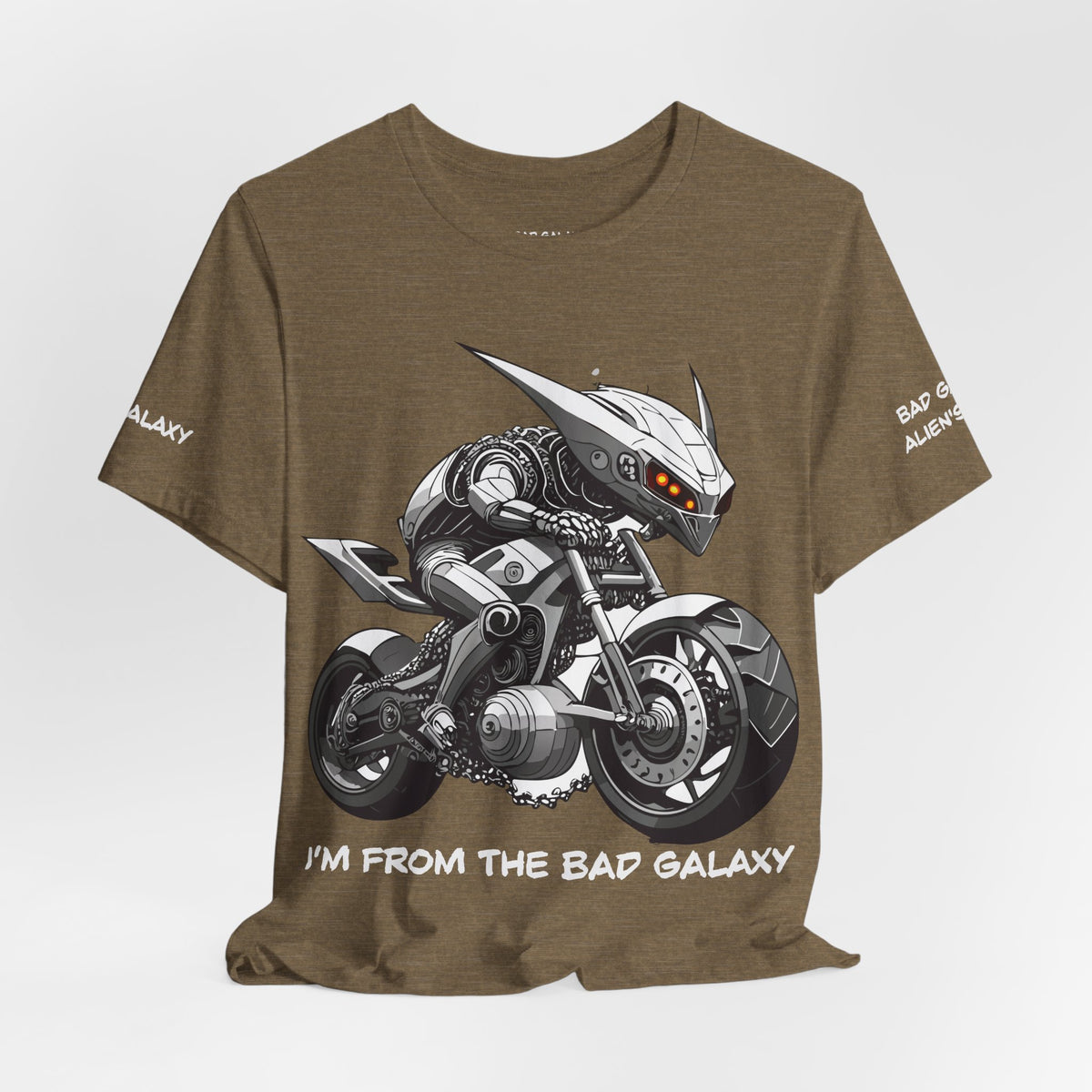 Alien Graphic Unisex Cotton Bella+Canvas Tee with Art Design b81