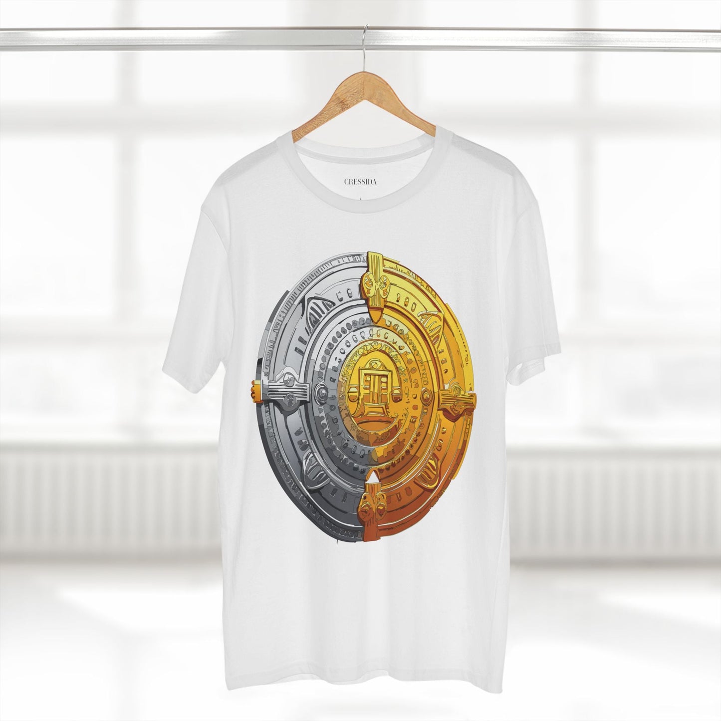 Antique Gold Coin Graphic Design T-Shirt Unisex 100 Cotton With Golden Print Artwork Tee 15