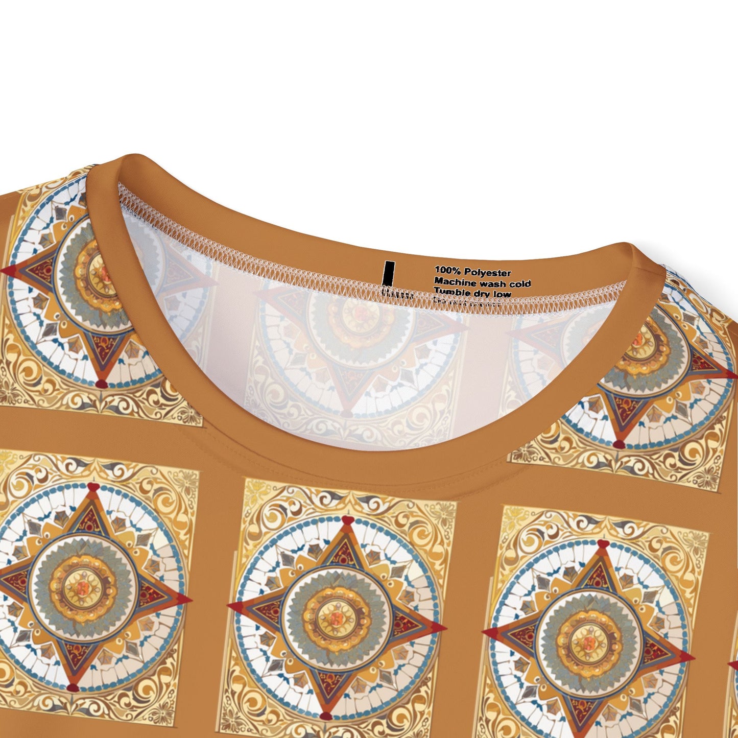 Unisex Poly T-Shirt with Abstract Graphic Design Print