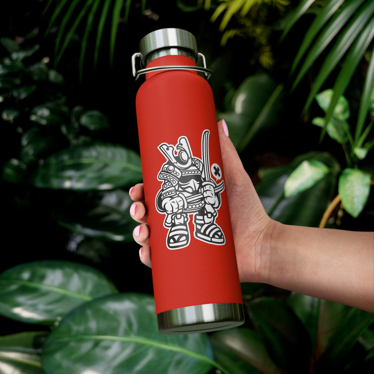 22oz Copper Insulated Water Bottle with Cartoon Design - CV49