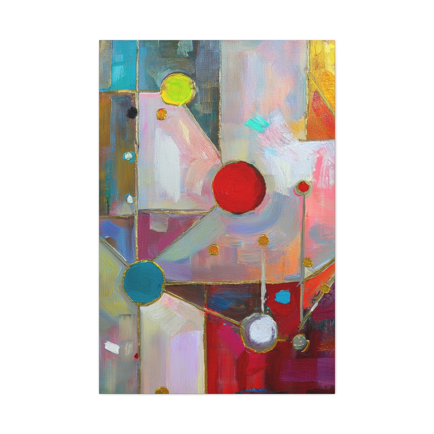 Abstract Oil Painting Print Canvas 20x24,20x30,24x30 24x32,24x36,30x40 32x48,36x48,40x60 Pine-Wood Inner Frame ABS-175