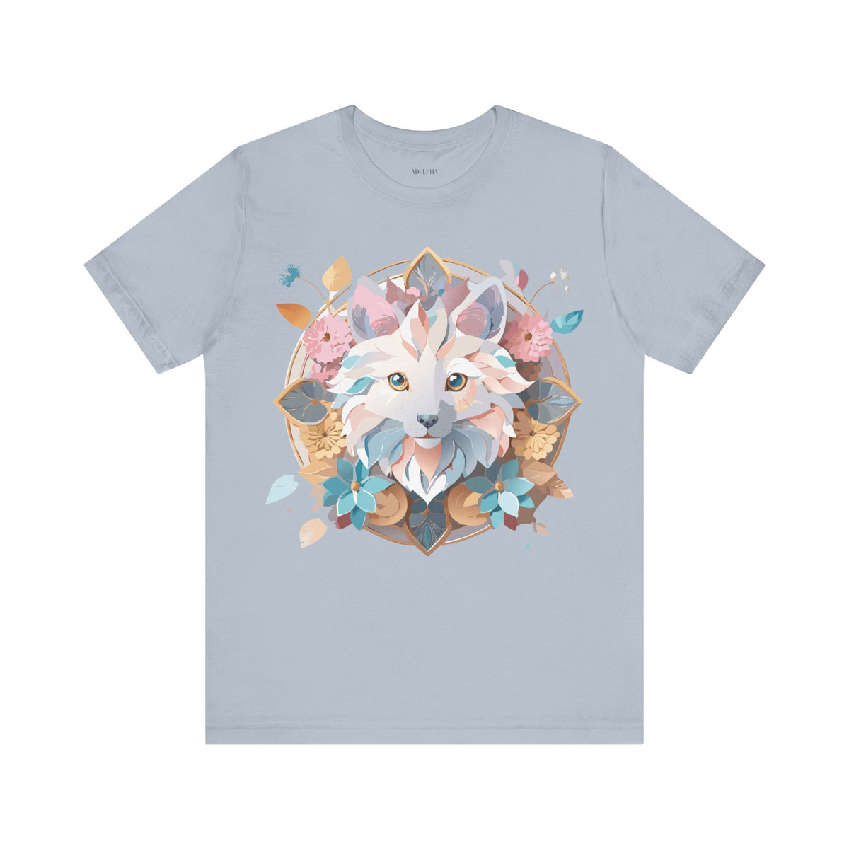 Medallion Graphic Unisex Cotton Bella+Canvas Tee with Art Design d33