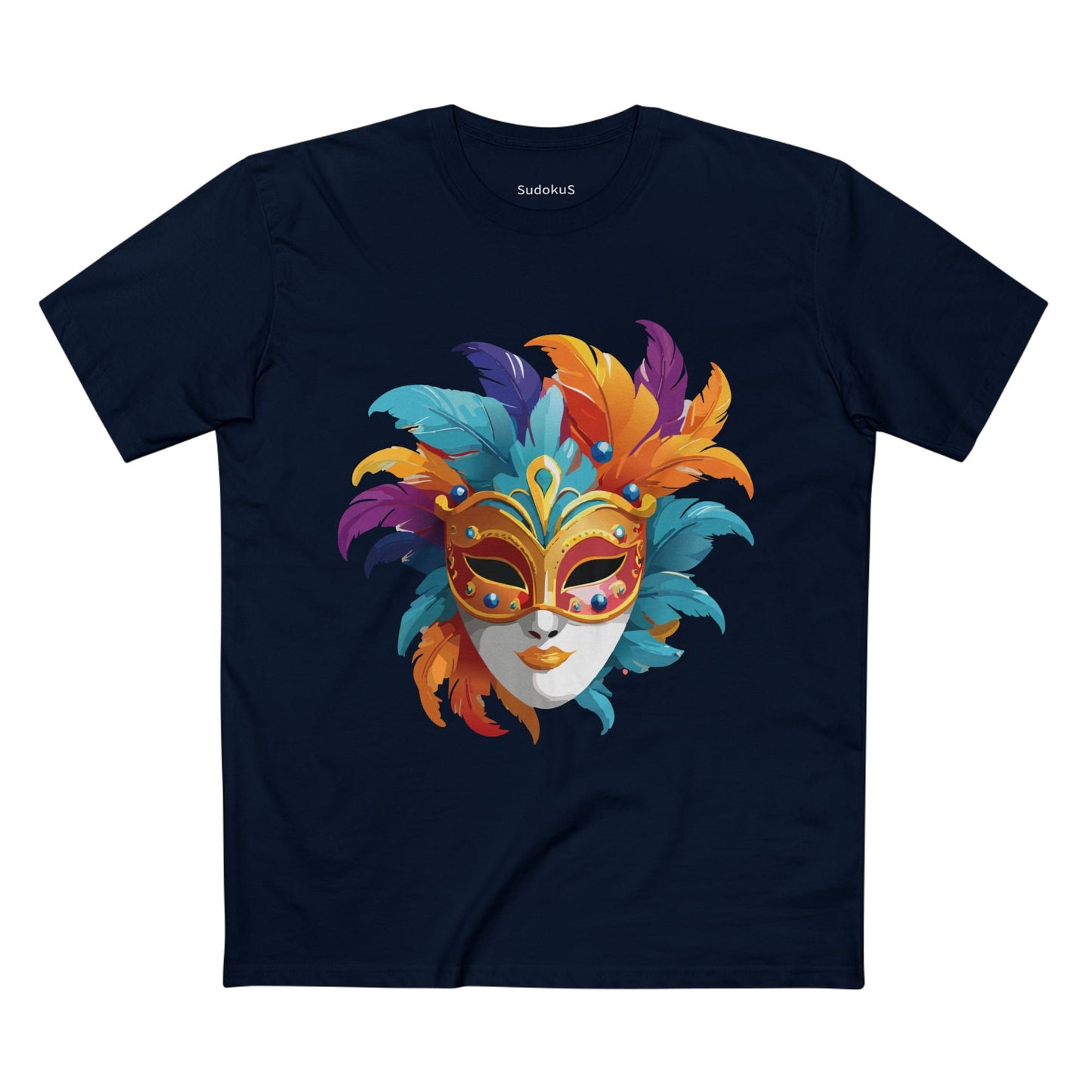 Mask Graphic Unisex 100 Cotton Staple Tee 8