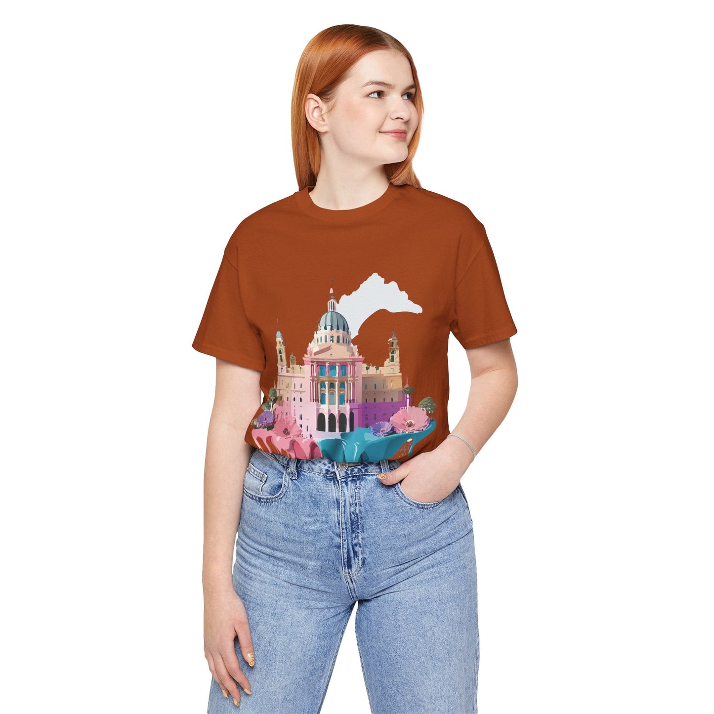Adelpha Unisex Graphic Tee Madrid Tourist Shirt Vintage Inspired Art Design By Adelpha