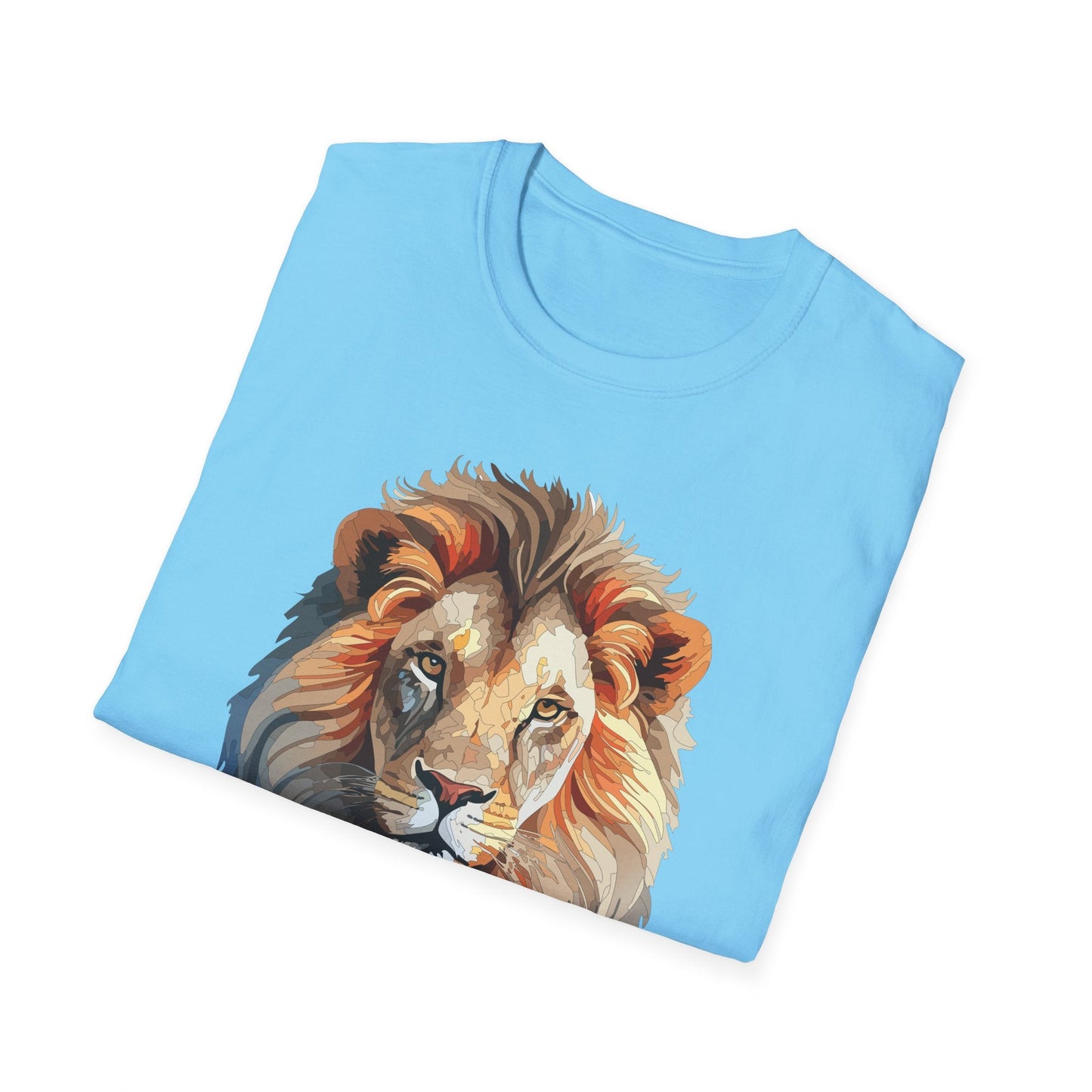 Gildan Lion Graphic Short Sleeve Softstyle Tee 100 Percent Cotton