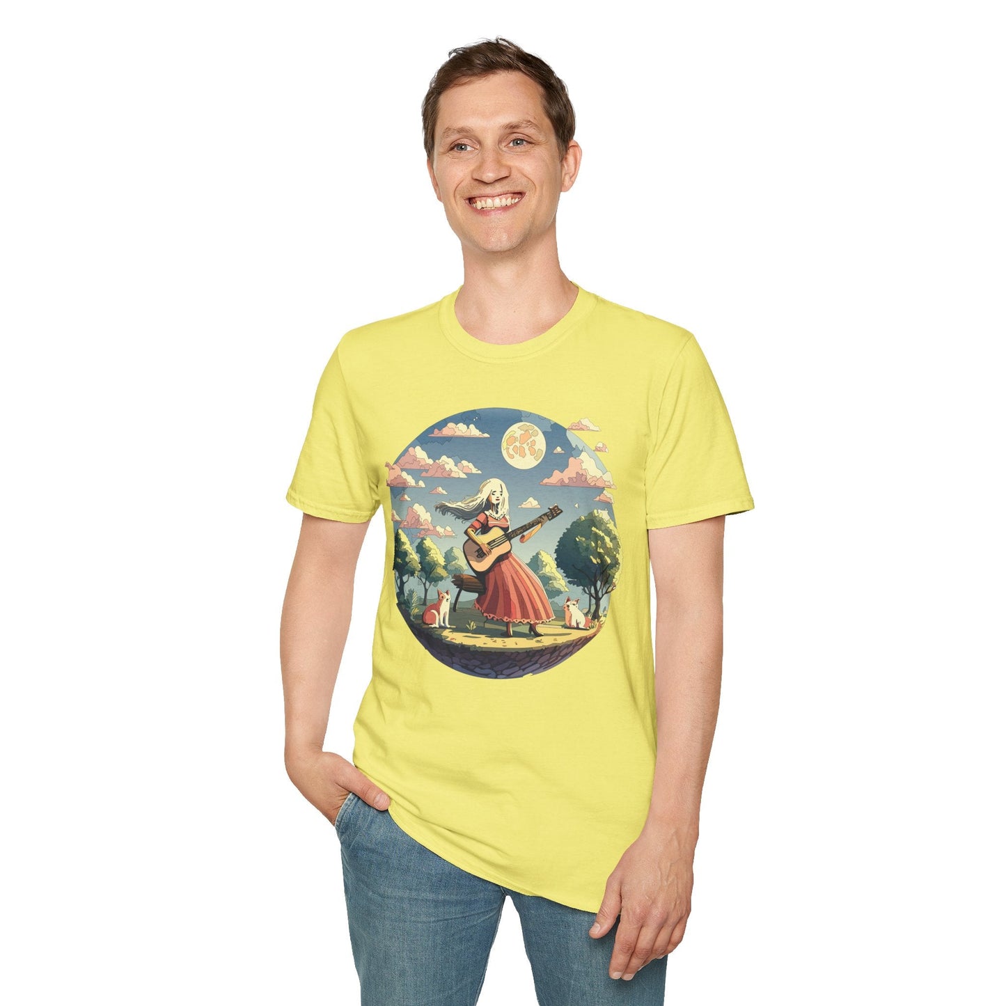 Womens Graphic T Shirts Art Design Tee Softstyle 100 Percent Cotton Unisex Gildan 64000