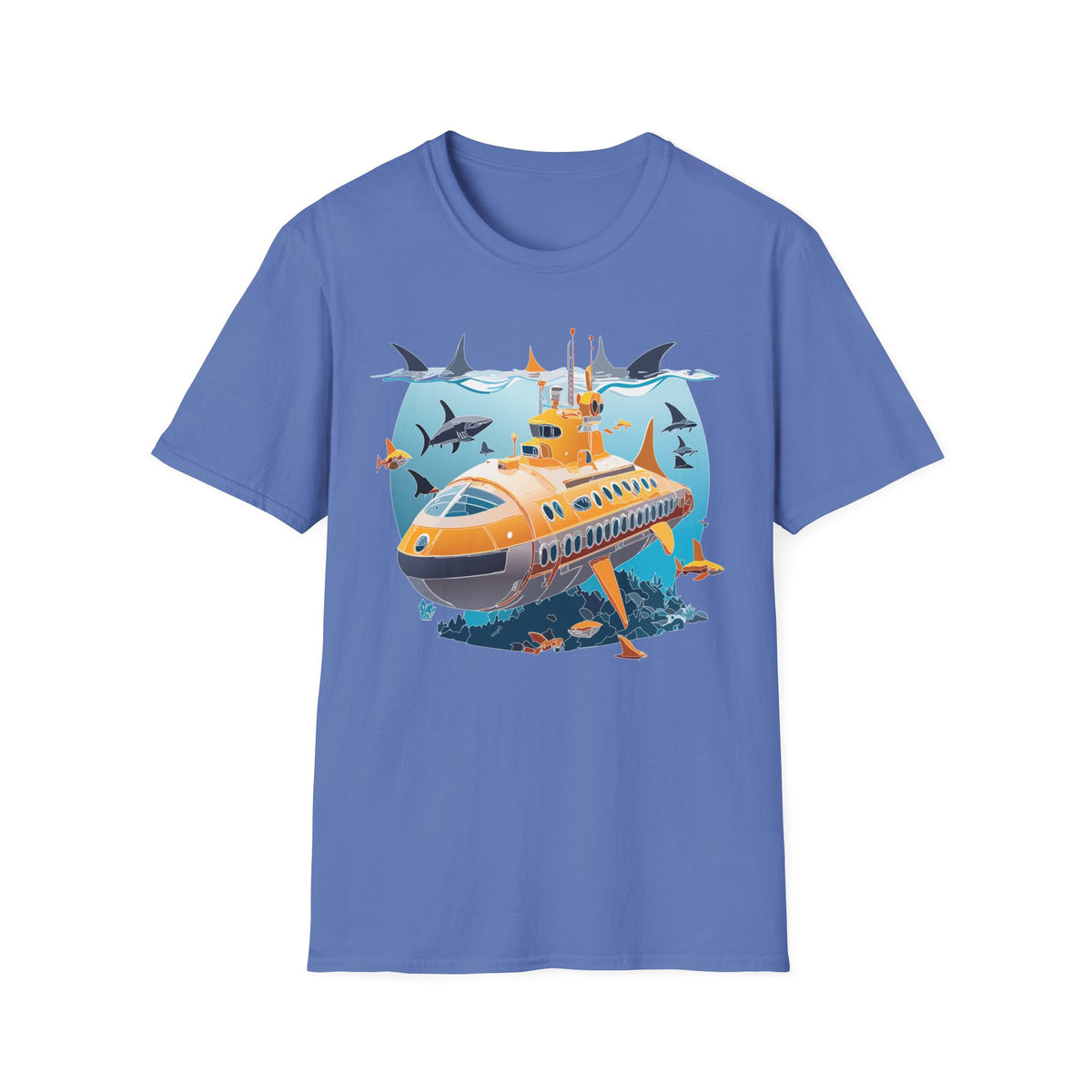 Ocean U boat Graphic Tee Gildan Unisex 100 Cotton Tee Shirt h41