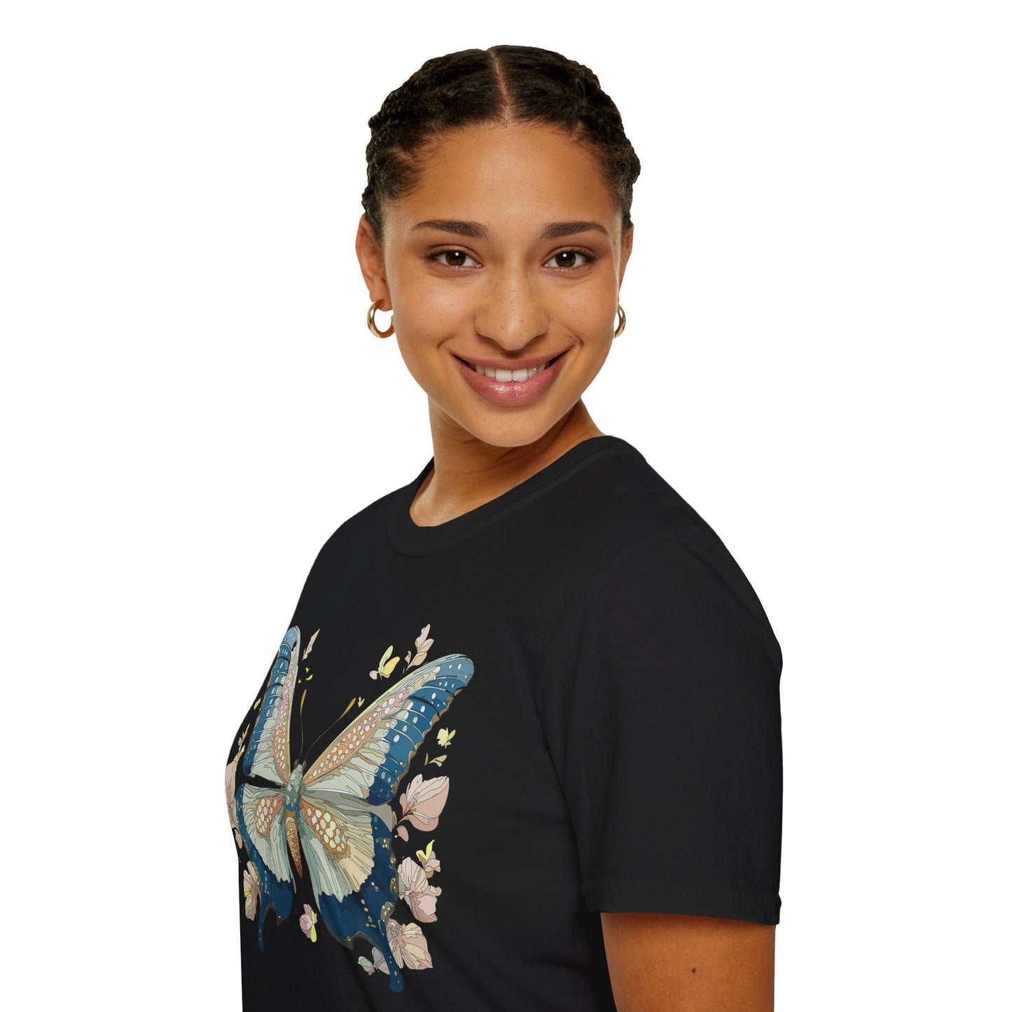 Butterfly Shirt Unisex T Shirt Monarch Butterfly Softstyle Gildan 100 Cotton Tee