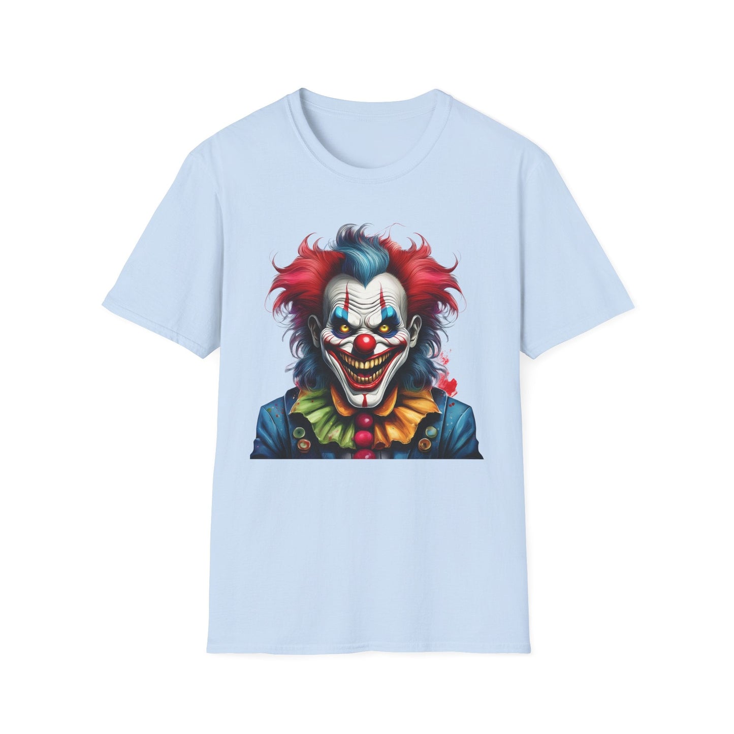 Unisex Clown Shirt Funny Man Tee Circus Theme Shirt Scary Man Shirt Softstyle Comfort