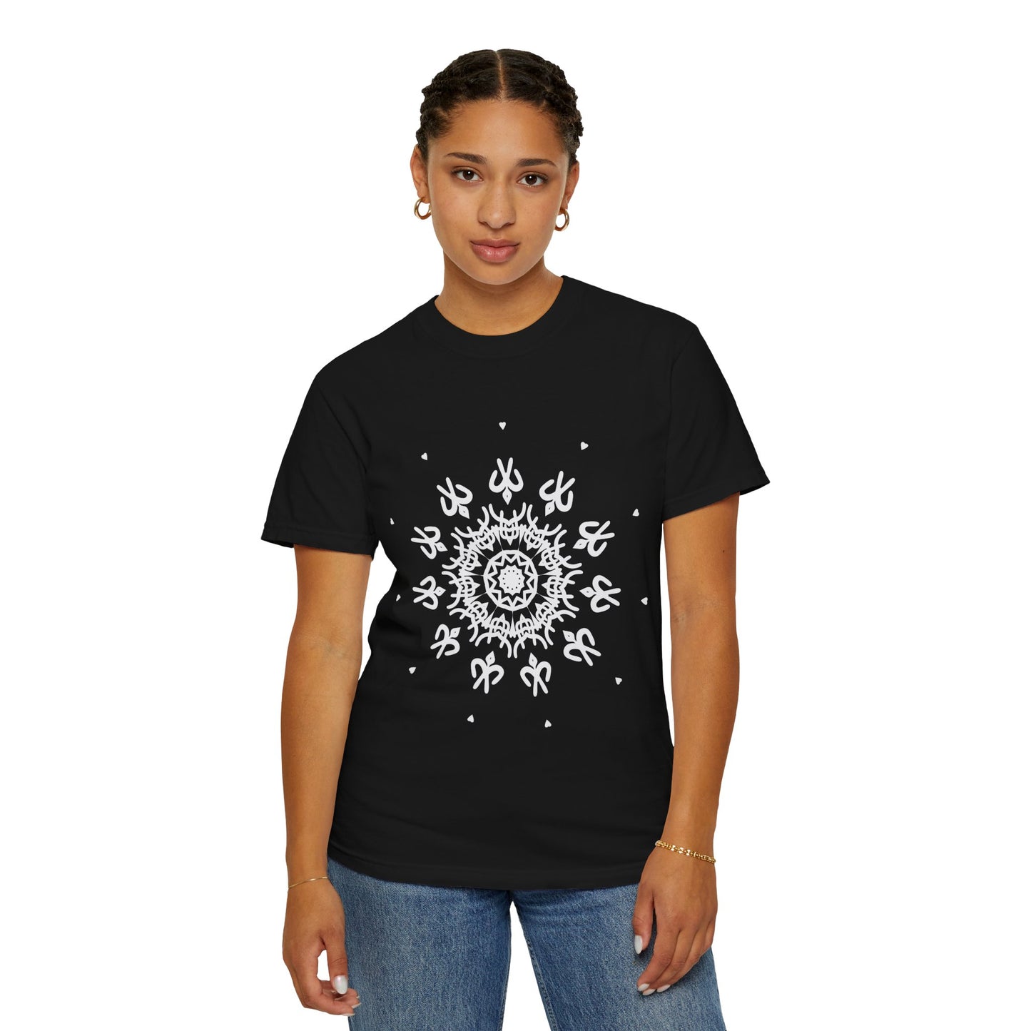 Unisex-T-Shirt mit abstraktem Print