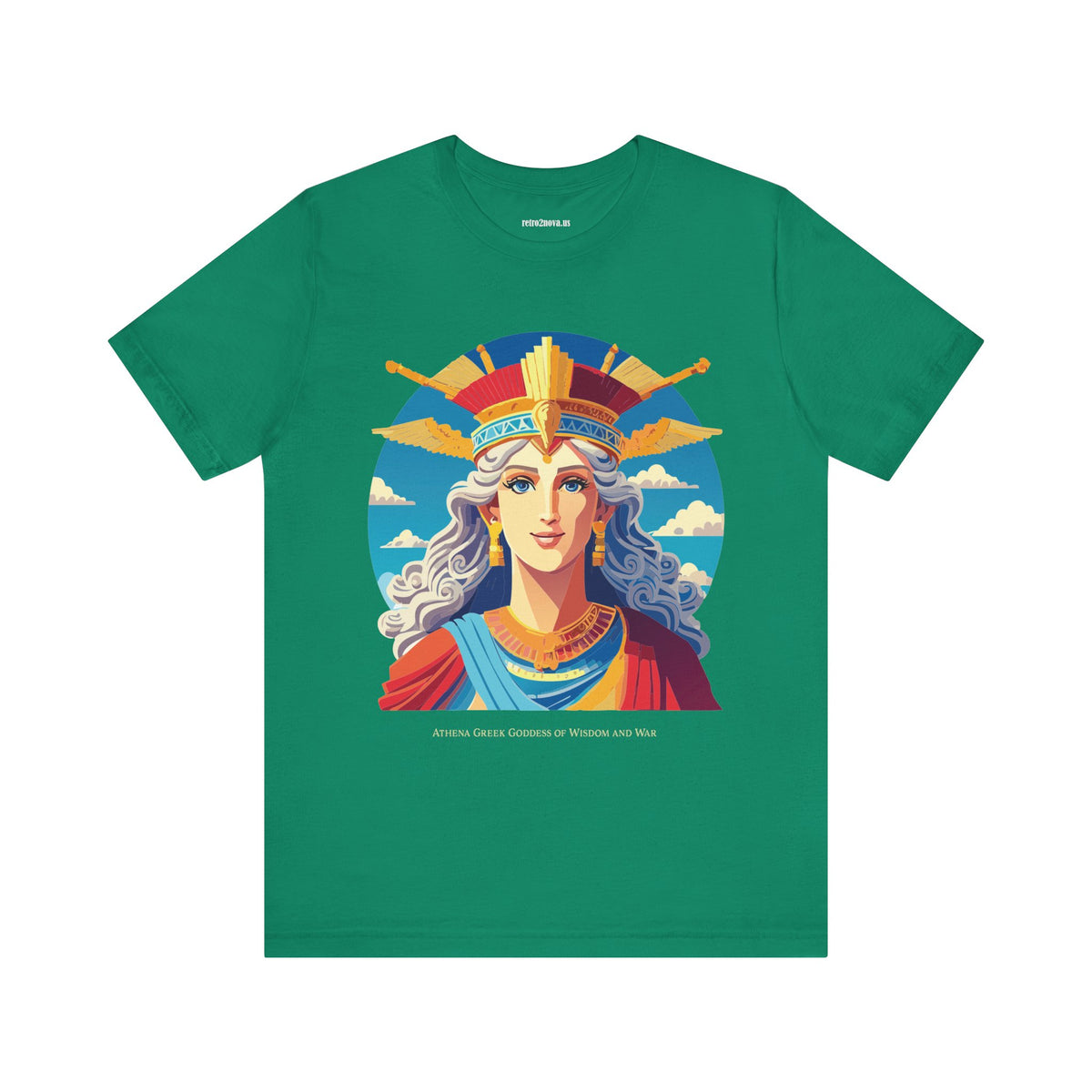 Goddess Graphic Unisex Cotton Bella+Canvas Tee with Athena