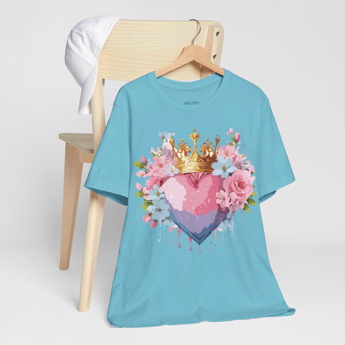 Valentine Graphic Tee Unisex Jersey Short Sleeve Adelpha Vintage Inspired Artwork