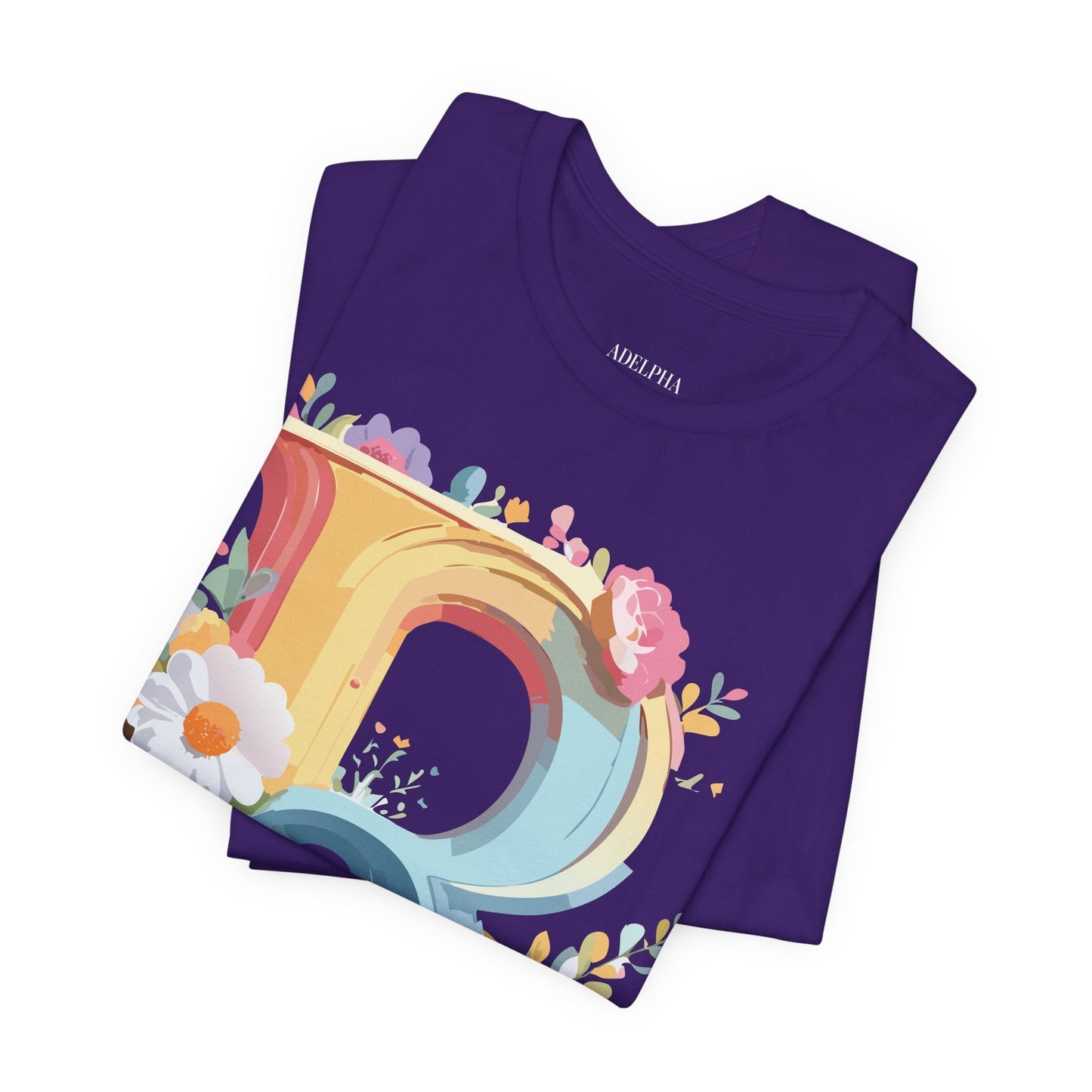 Letter R Shirt Unisex Jersey Short Sleeve Graphic Tee Vintage Inspired Art Design Adelpha