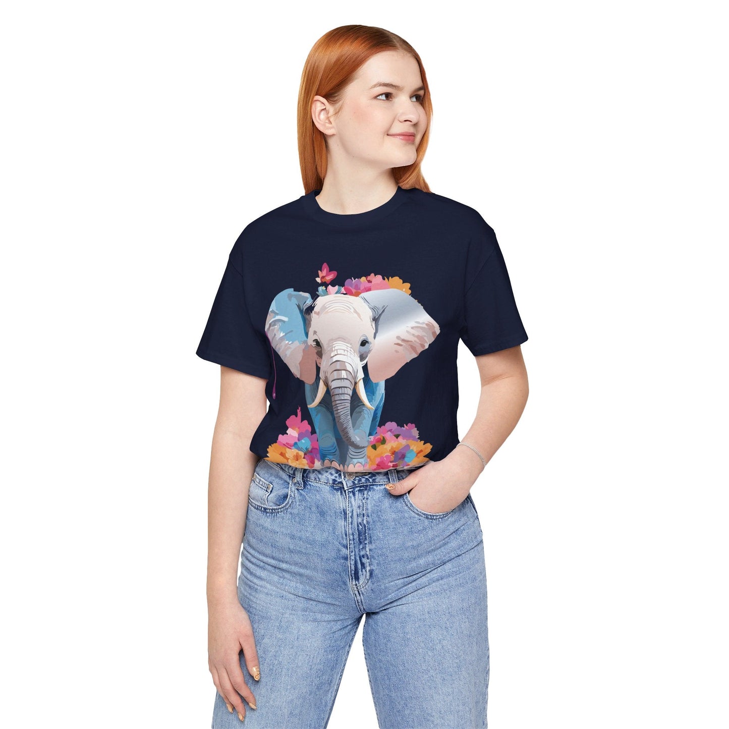 Elephant Graphic Tee Unisex Short Sleeve by Adelpha Premium Vintage Inspired Artwork