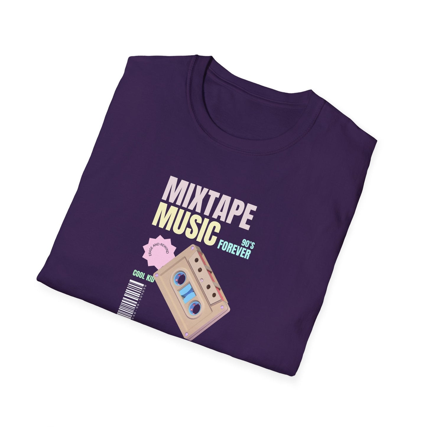 Mixtape Music T-Shirt Unisex Cotton Retro Cassette Graphic Tee