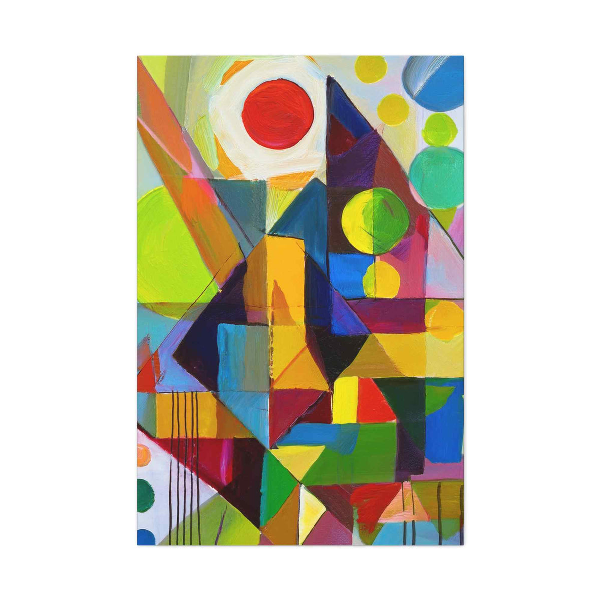 Abstract Painting Print Canvas 20x24,20x30,24x30, 24x32,24x36,30x40, 32x48,36x48,40x60 Pine-Wood Inner Frame ABS-6