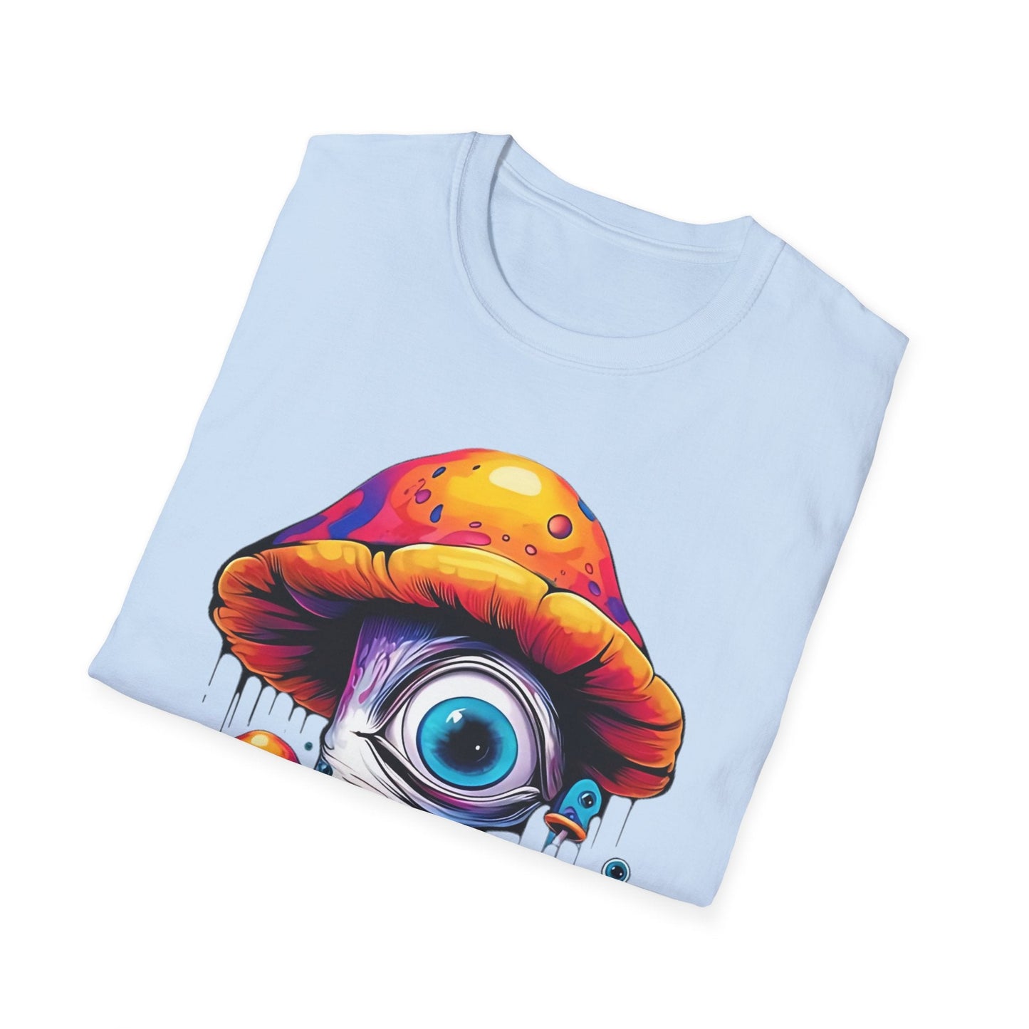 Unisex Mashroom T Shirt With Funny Mashroom Art Design Gildan Softstyle Tee For Everyday Comfort
