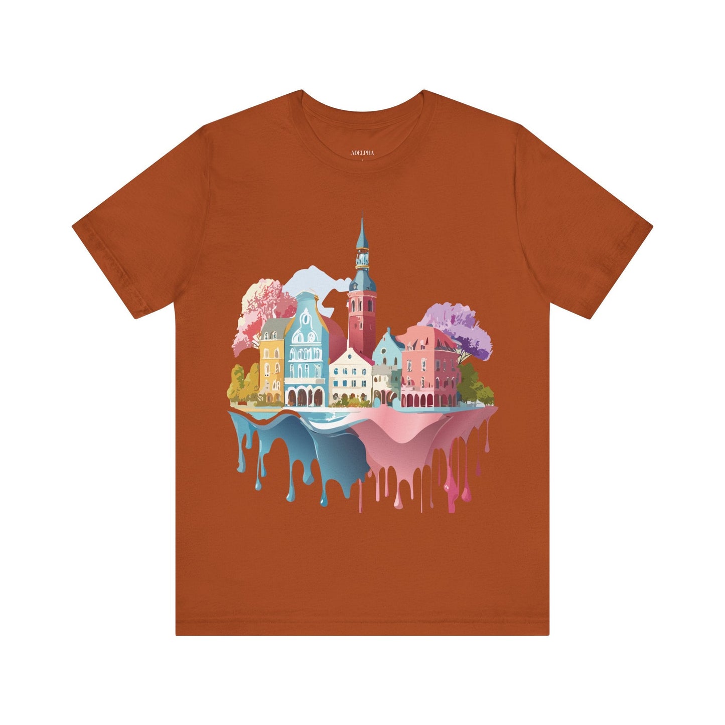 Germany Graphic Tee for Unisex Short Sleeve Shirt by Adelpha Art Design Vintage Inspired