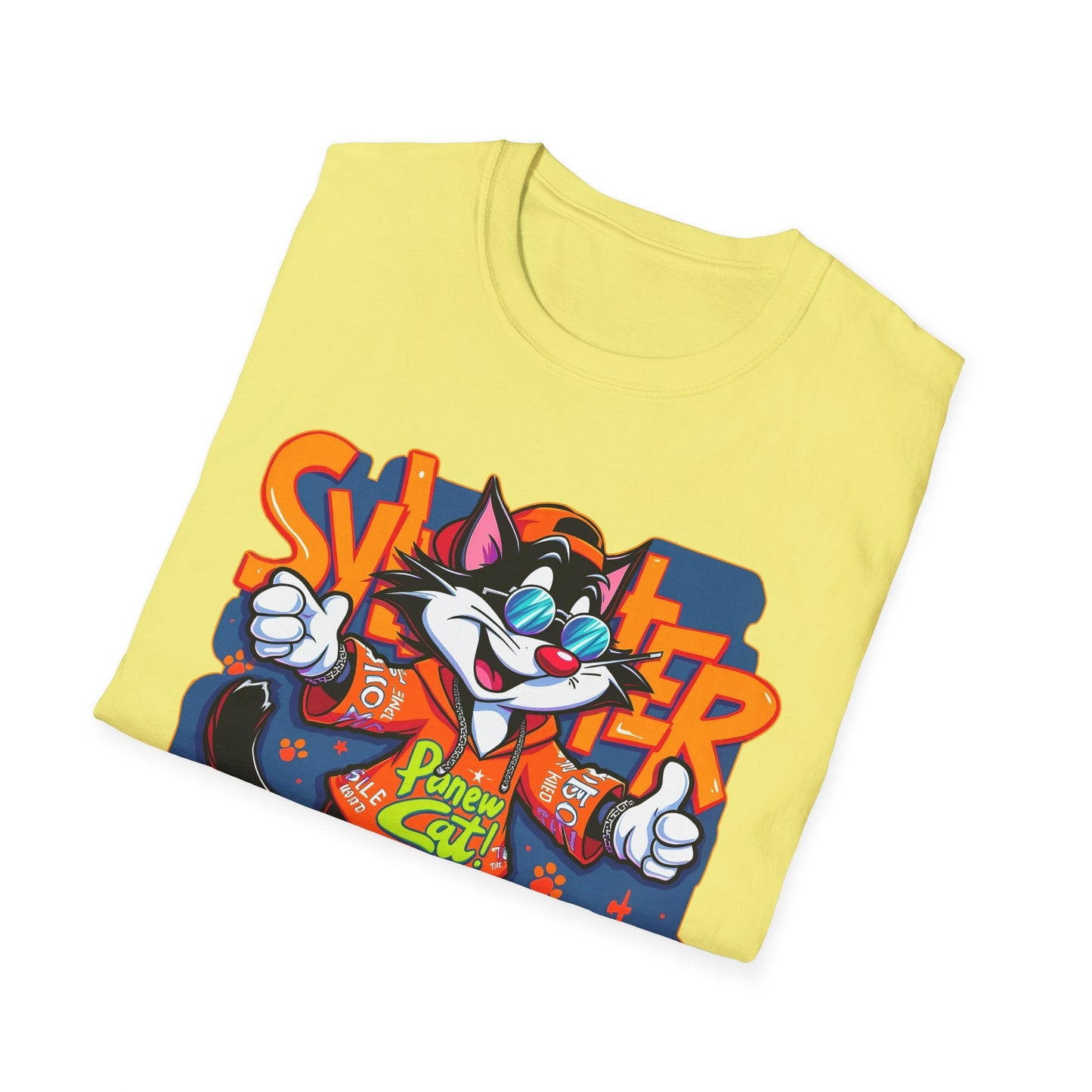 Funny Cartoon Animals Tee Shirt Unisex Gildan Softstyle 64000 Graphic Cartoon Tee
