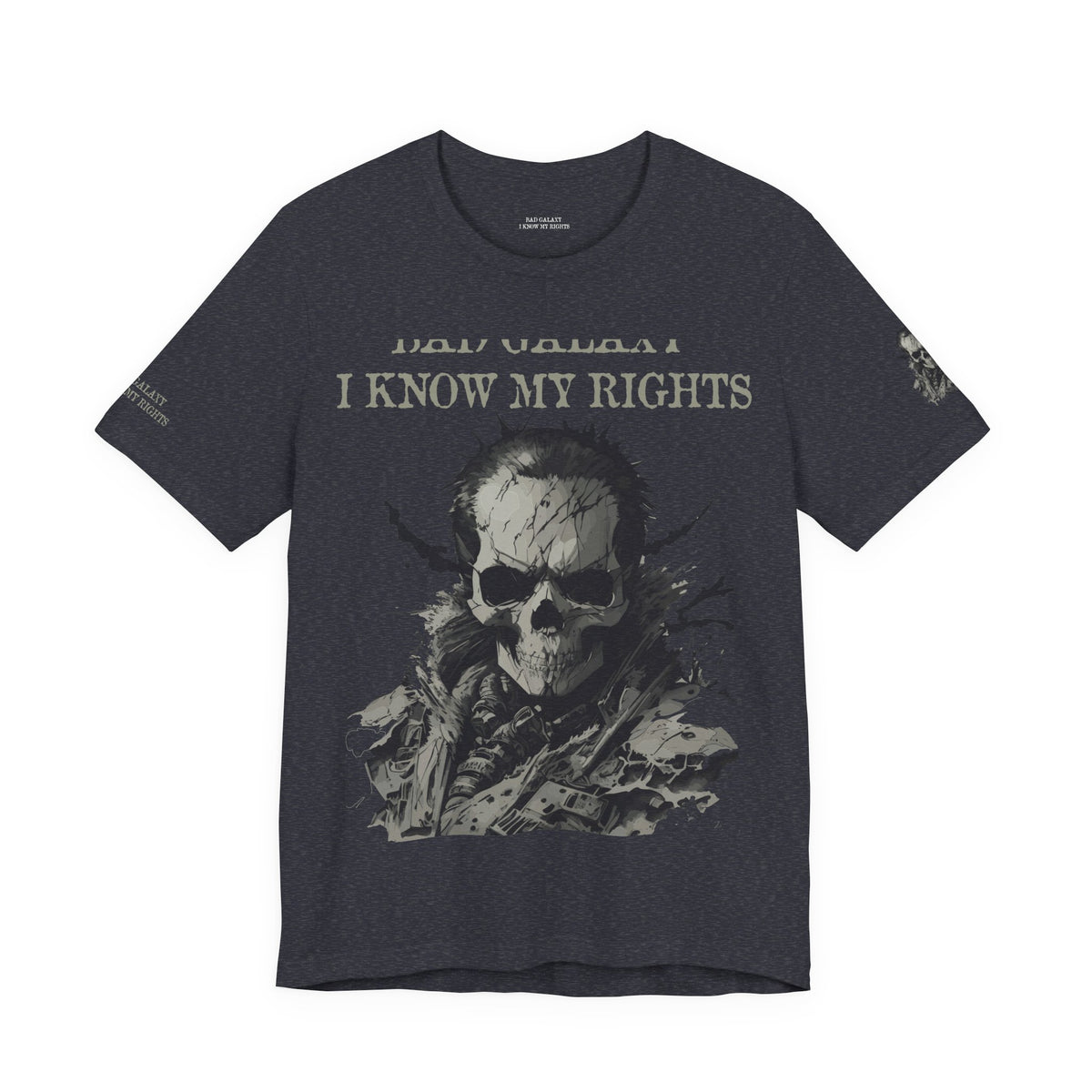 Skull Rock Graphic Unisex Cotton Bella+Canvas Tee with Art Design b47