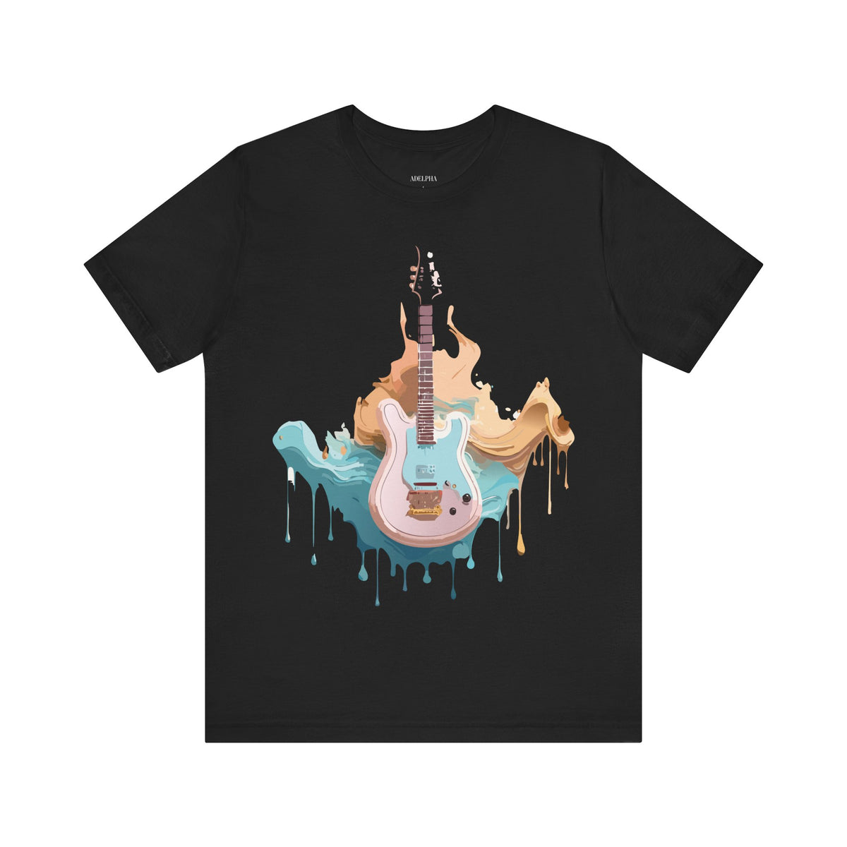 Music Graphic Unisex Cotton Bella+Canvas Tee with Art Design m98