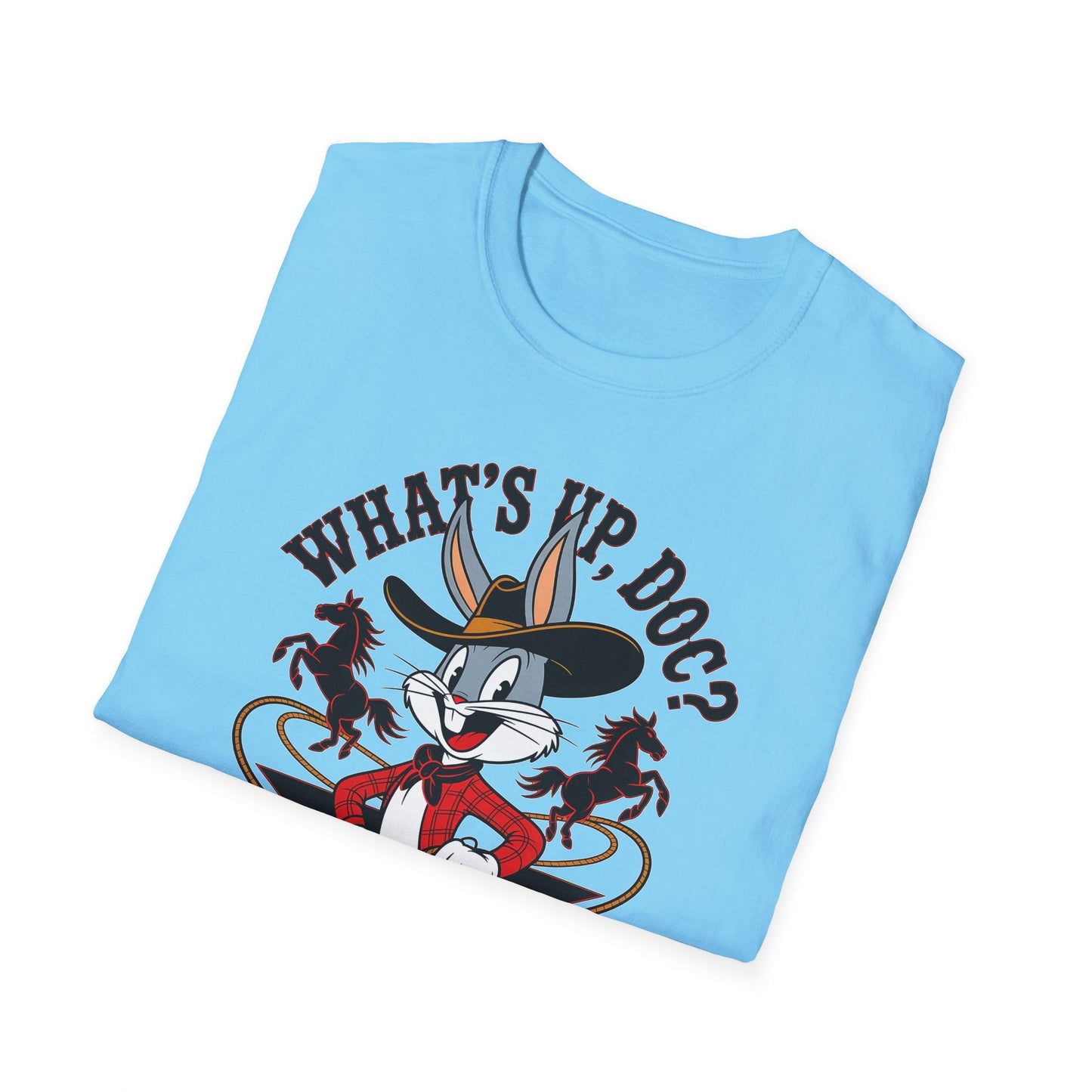 Bugs Bunny Shirt Unisex Cartoon T Shirt With Animation Design Softstyle Gildan 64000