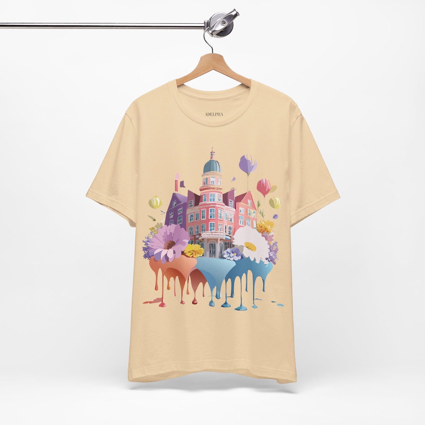 Unisex Graphic T Shirt With Adelpha Artwork Vintage Amsterdam Design Short Sleeve