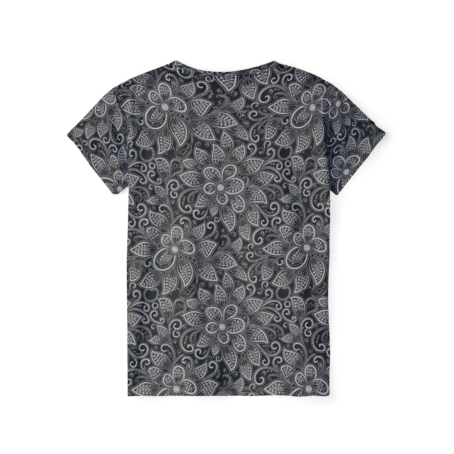 Lace Print Poly Shirt, Poly Shirt with Lace Print, Lace Shirt 53