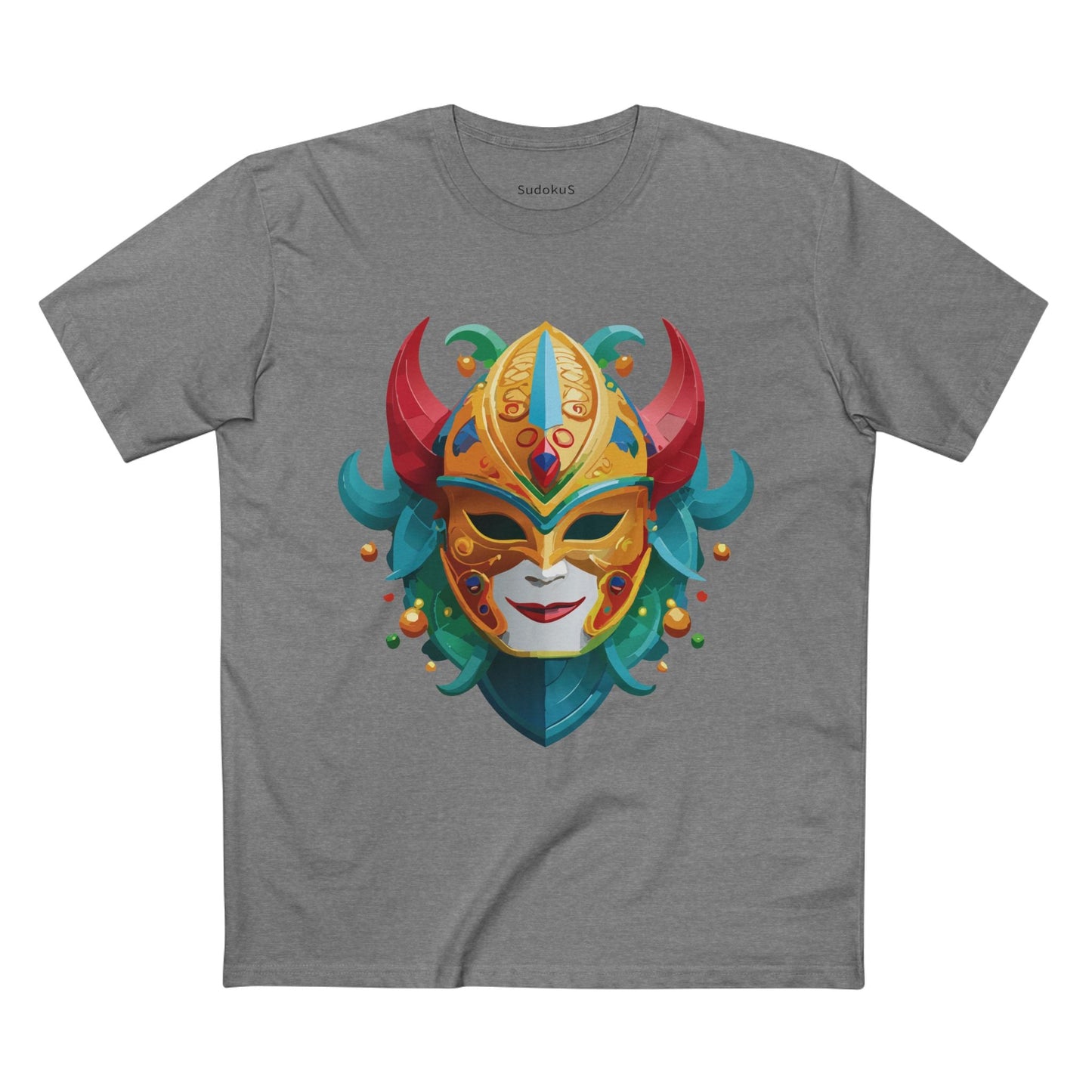 Mask Graphic Unisex 100 Cotton Staple Tee 19