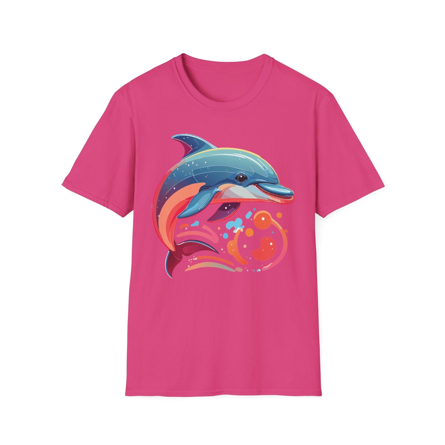 Gildan Softstyle Dolphin Shirt Unisex Short Sleeve Tee 100 Percent Ring Spun Cotton Comfortable Wear