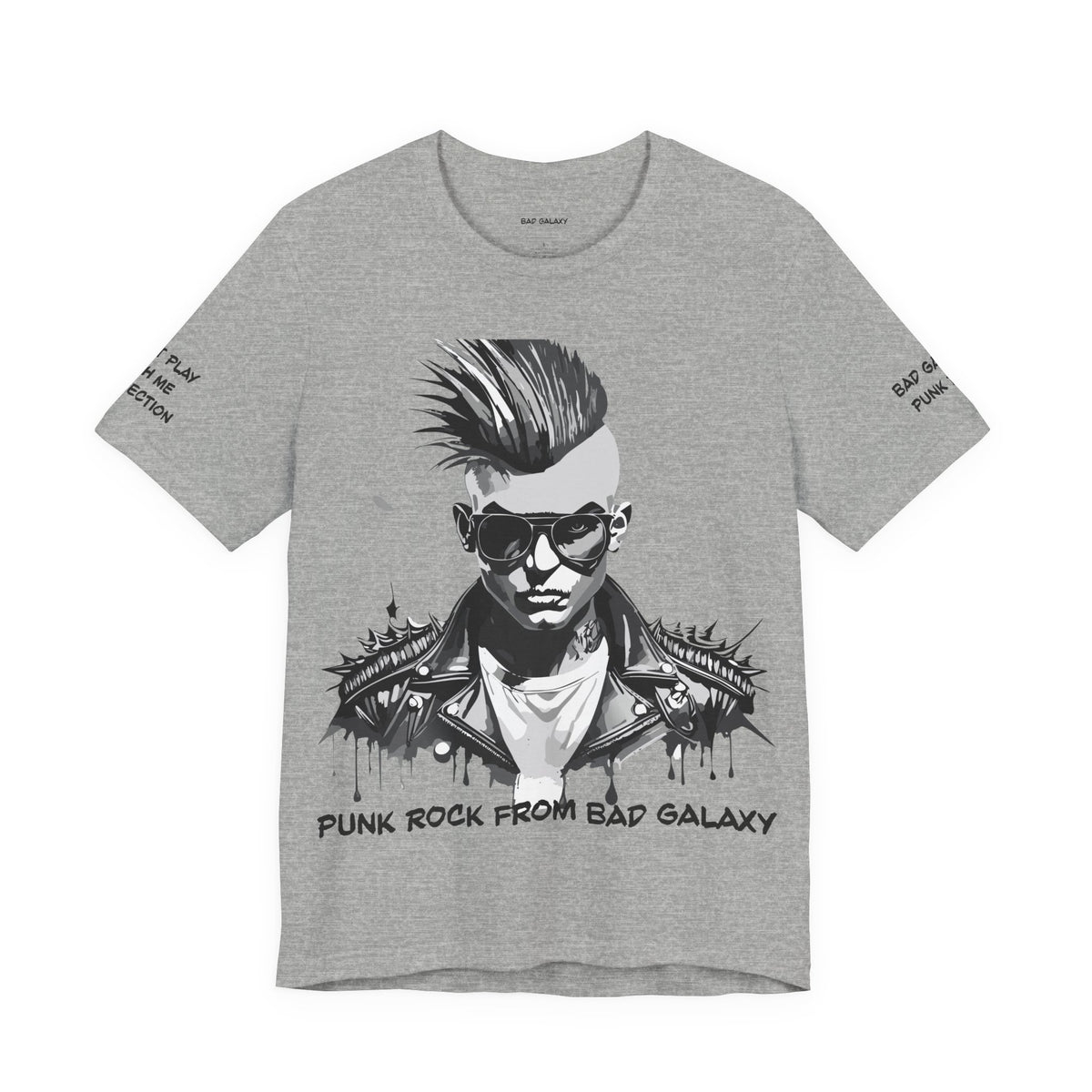 Punk Rock Graphic Unisex Cotton Bella+Canvas Tee with Art Design b30