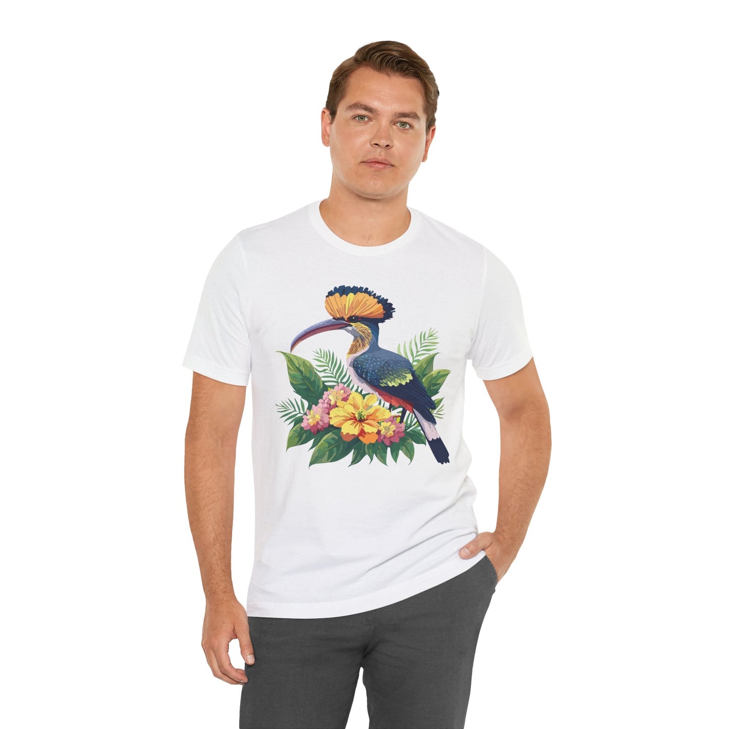 Unisex Animal Tee Shirt With Art Design Wild Animals Short Sleeve Jersey Tee For Everyday
