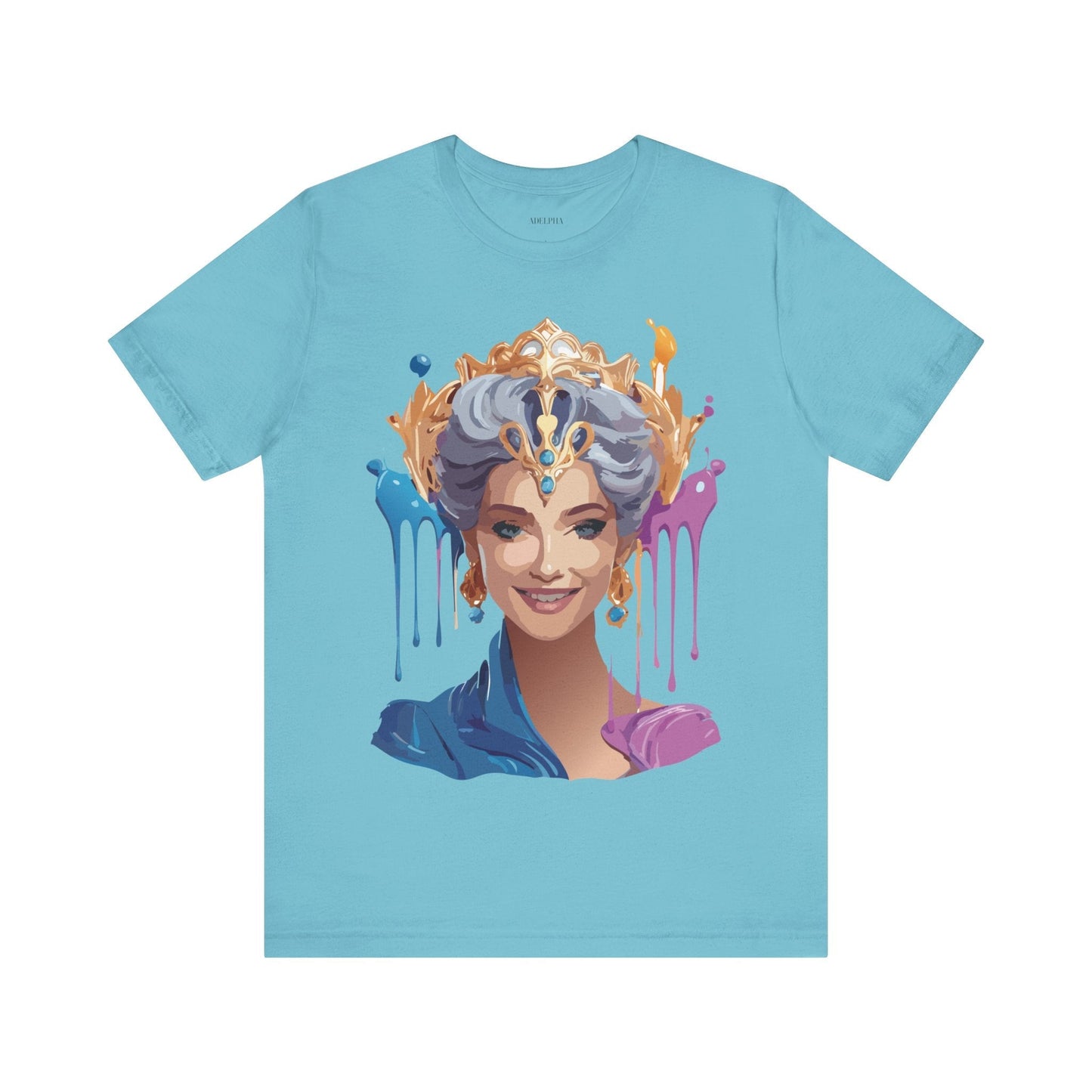 Queen Graphic Tee Unisex Jersey Short Sleeve Adelpha Art Design Vintage Inspired