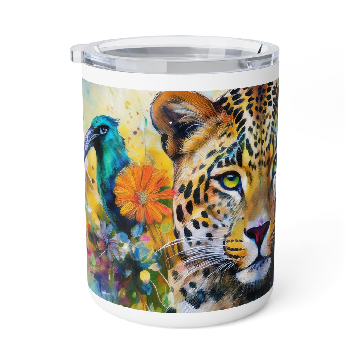 39 Art Design Insulated Coffee Mug Clear Lid 10oz Insulated Coffee Mug 10oz