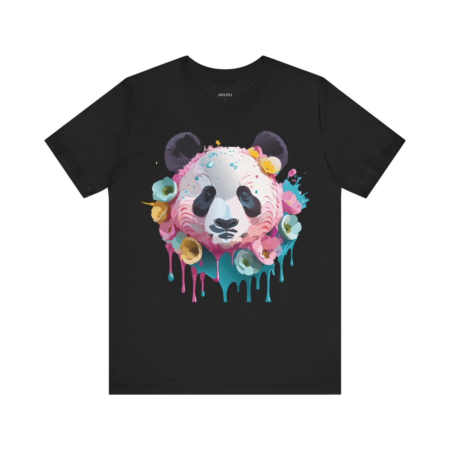 Panda Graphic Unisex 100 Cotton Vintage Art with Animal T-Shirt 5