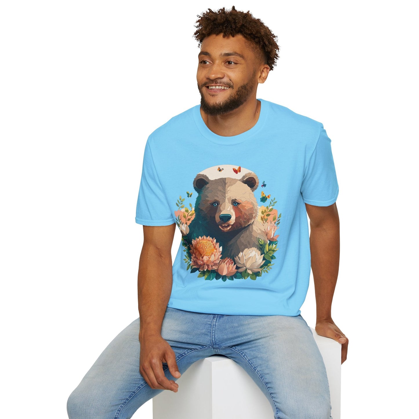 Bear T Shirt Unisex Teddy Bear Shirt Softstyle 100 Percent Ring Spun Cotton Tee Essentials