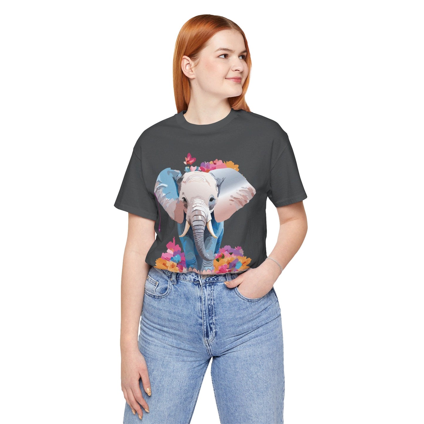 Elephant Graphic Tee Unisex Short Sleeve by Adelpha Premium Vintage Inspired Artwork