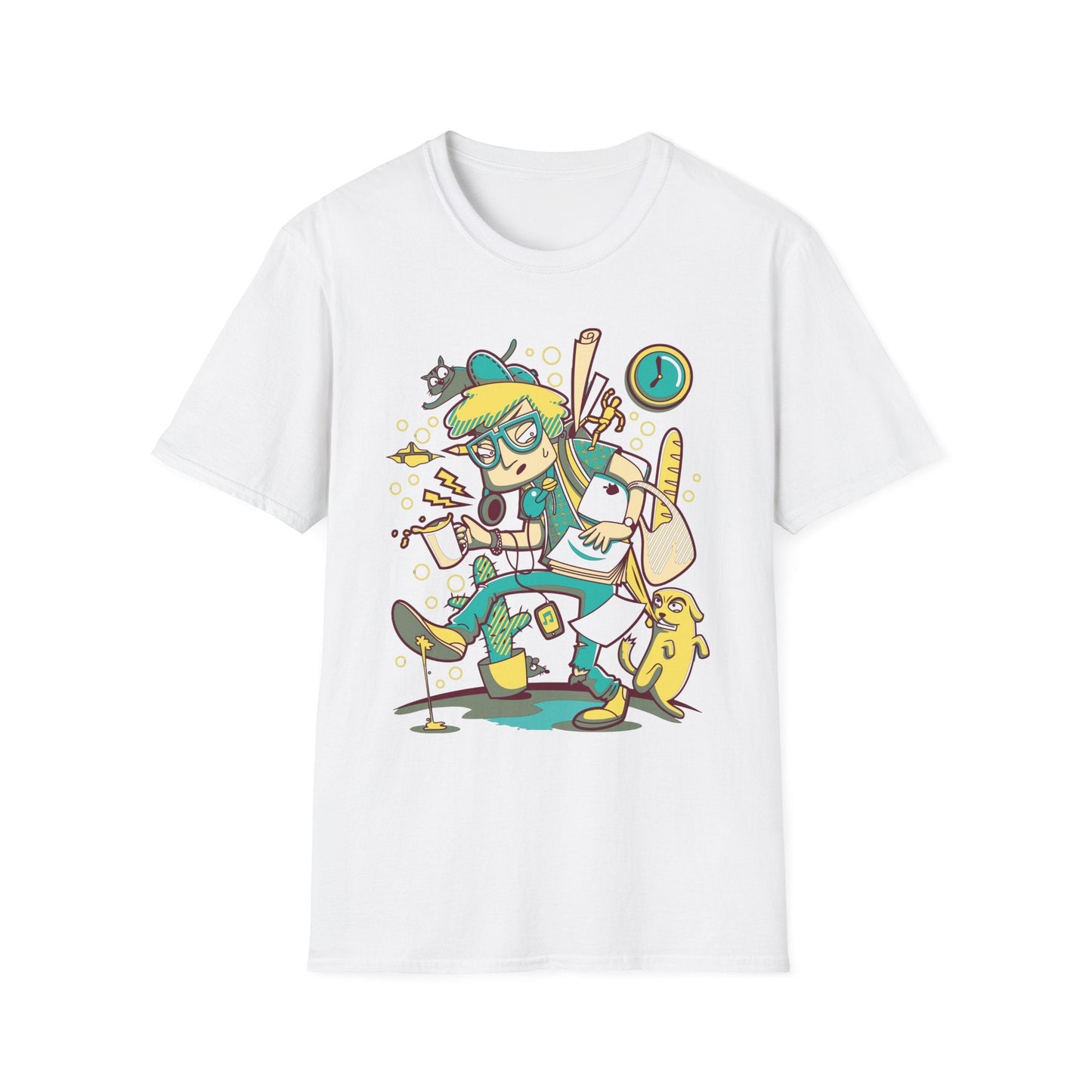 Cartoon T Shirt Animation T Shirt Funny Tee Shirt Unisex Gildan Softstyle 64000 Cotton Tee