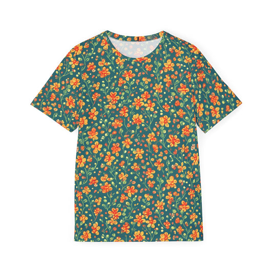 Unisex Floral Shirt, Floral Tee Shirt, Floral T-Shirt, T Shirt with Flowers 4