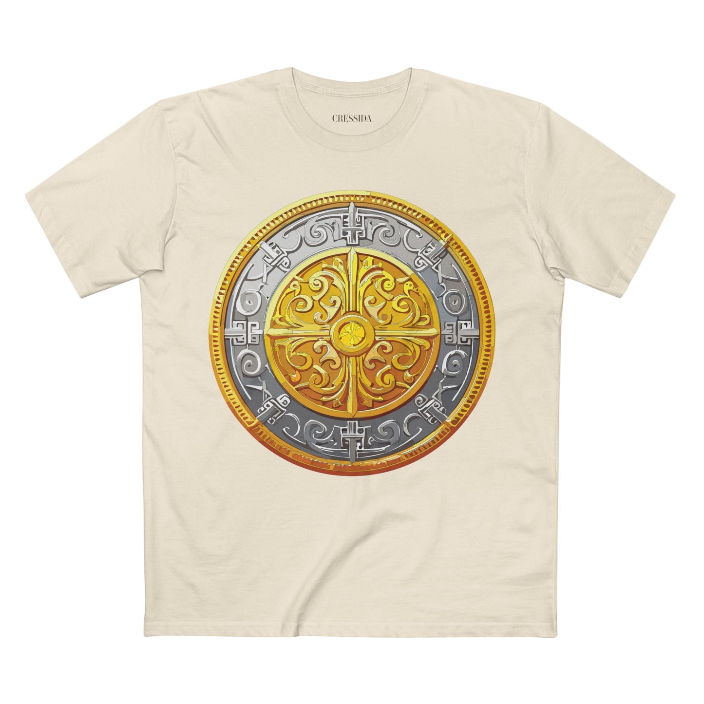 Antique Gold Coin Graphic Design T-Shirt Unisex 100 Cotton With Golden Print Artwork Tee 18