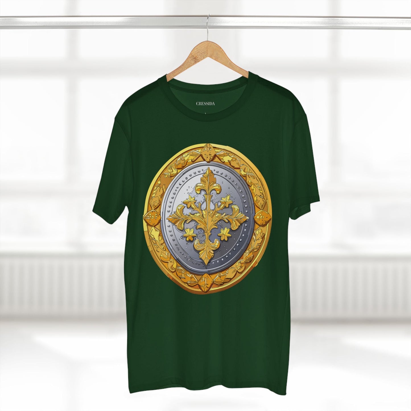 Antique Gold Coin Graphic Design T-Shirt Unisex 100 Cotton With Golden Print Artwork Tee 21
