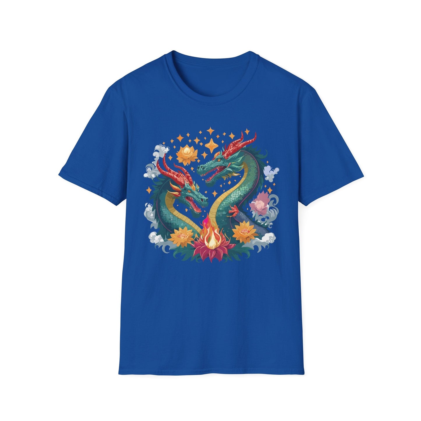 Dragon Graphic Unisex 100 Cotton Tee with Animal Artwork Design 2