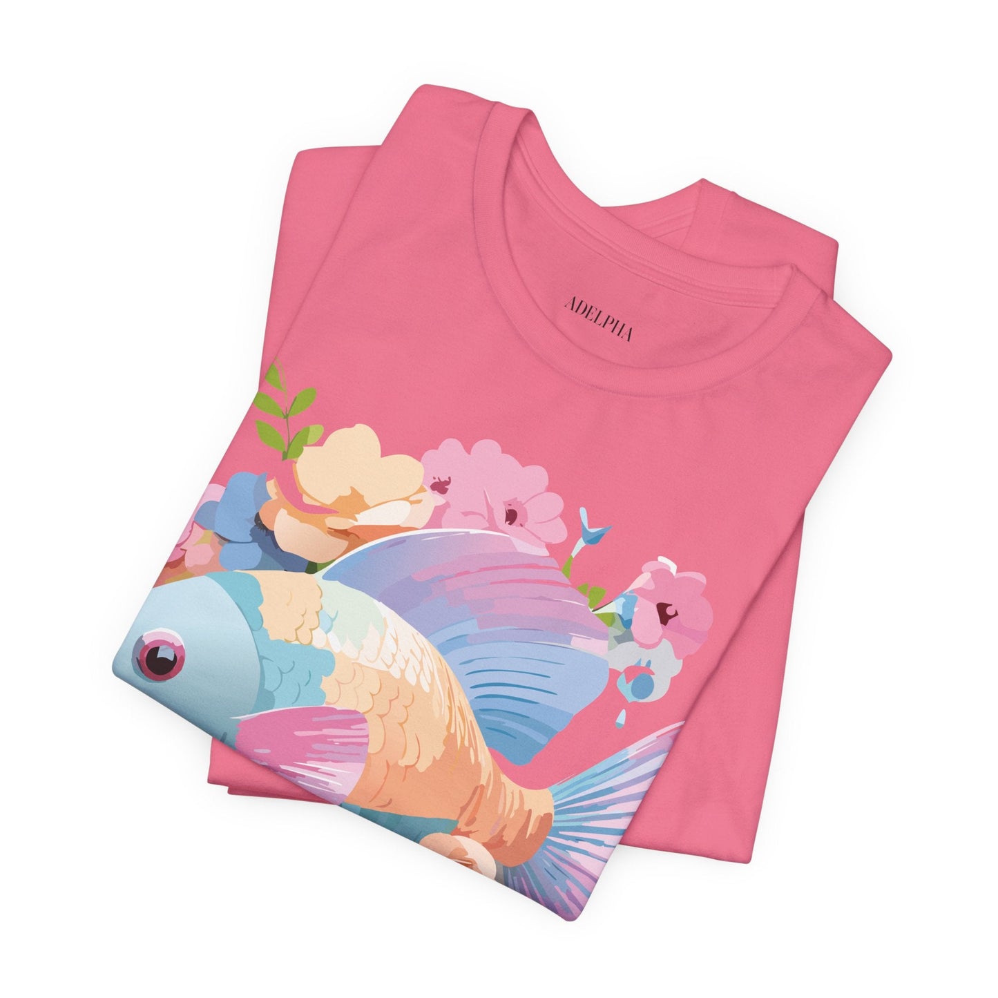 Fish Graphic Unisex 100 Cotton Vintage Artwork Tee 1