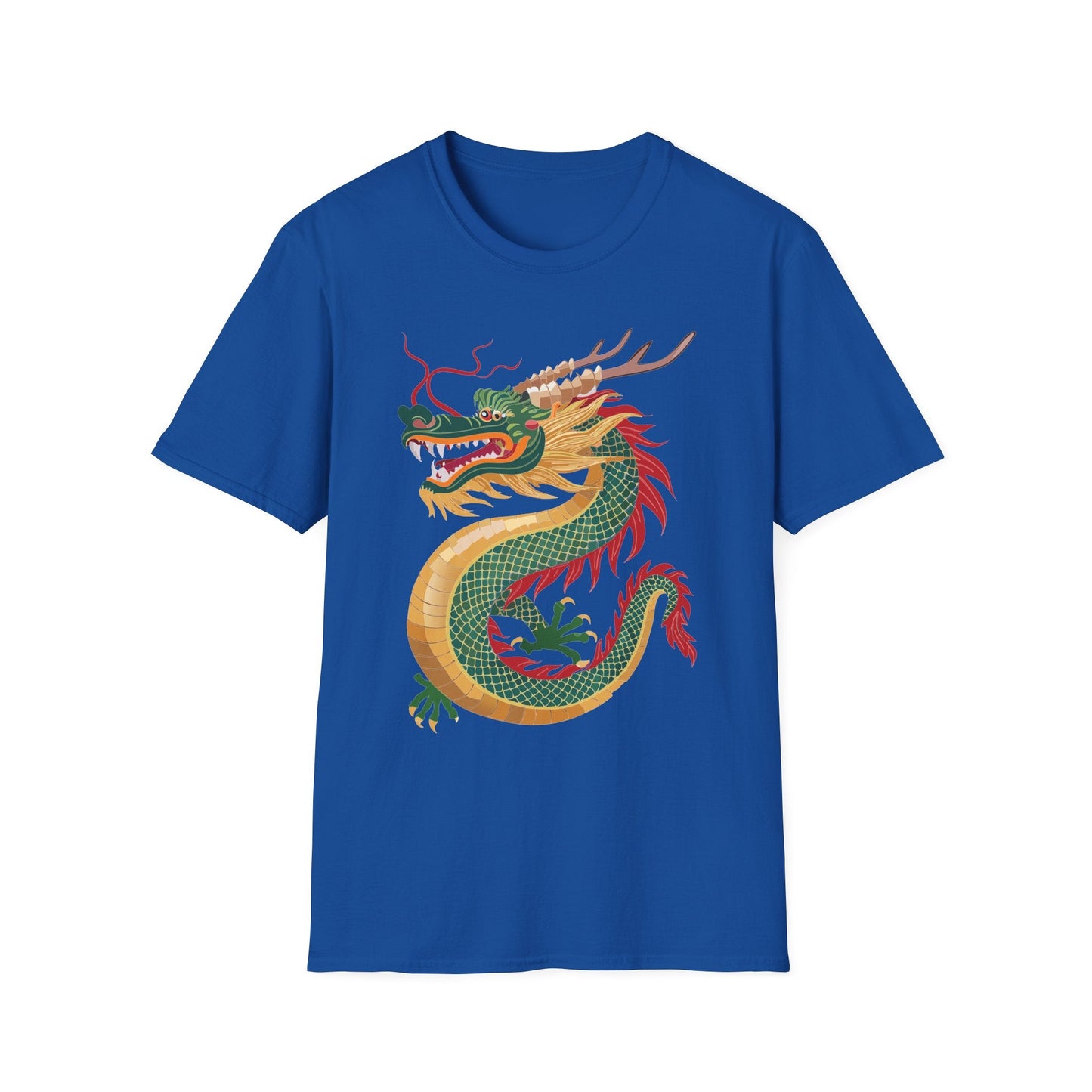 Dragon T Shirt Unisex Dragon Shirt With Animal Art Design Gildan Softstyle 64000 Tee