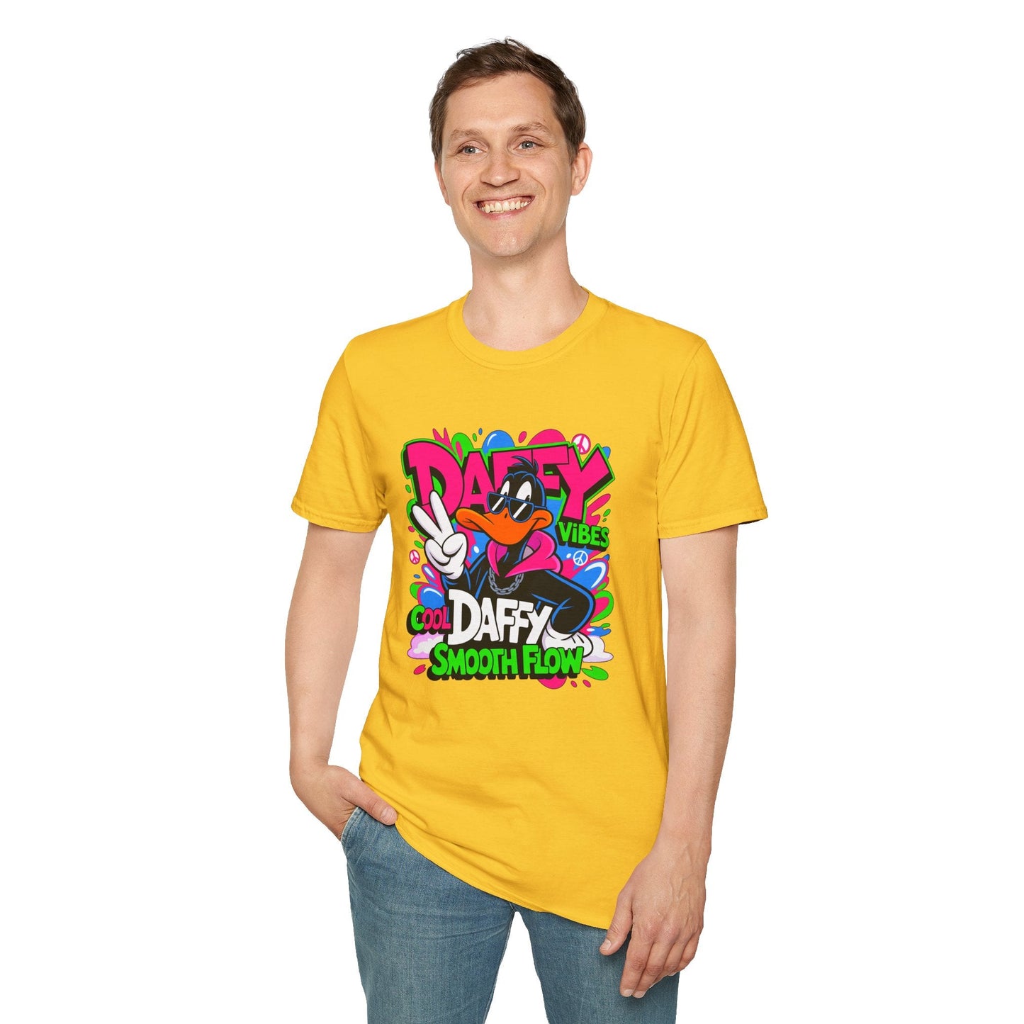Unisex Cartoon T Shirt With Funny Animals Design Animation Tee Made From Softstyle Cotton