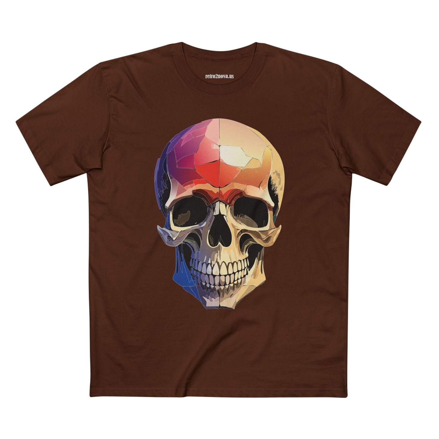 Skull Shirt Unisex Skeleton Tee With Original Art Design From Retro2Nova Premium Cotton Tee